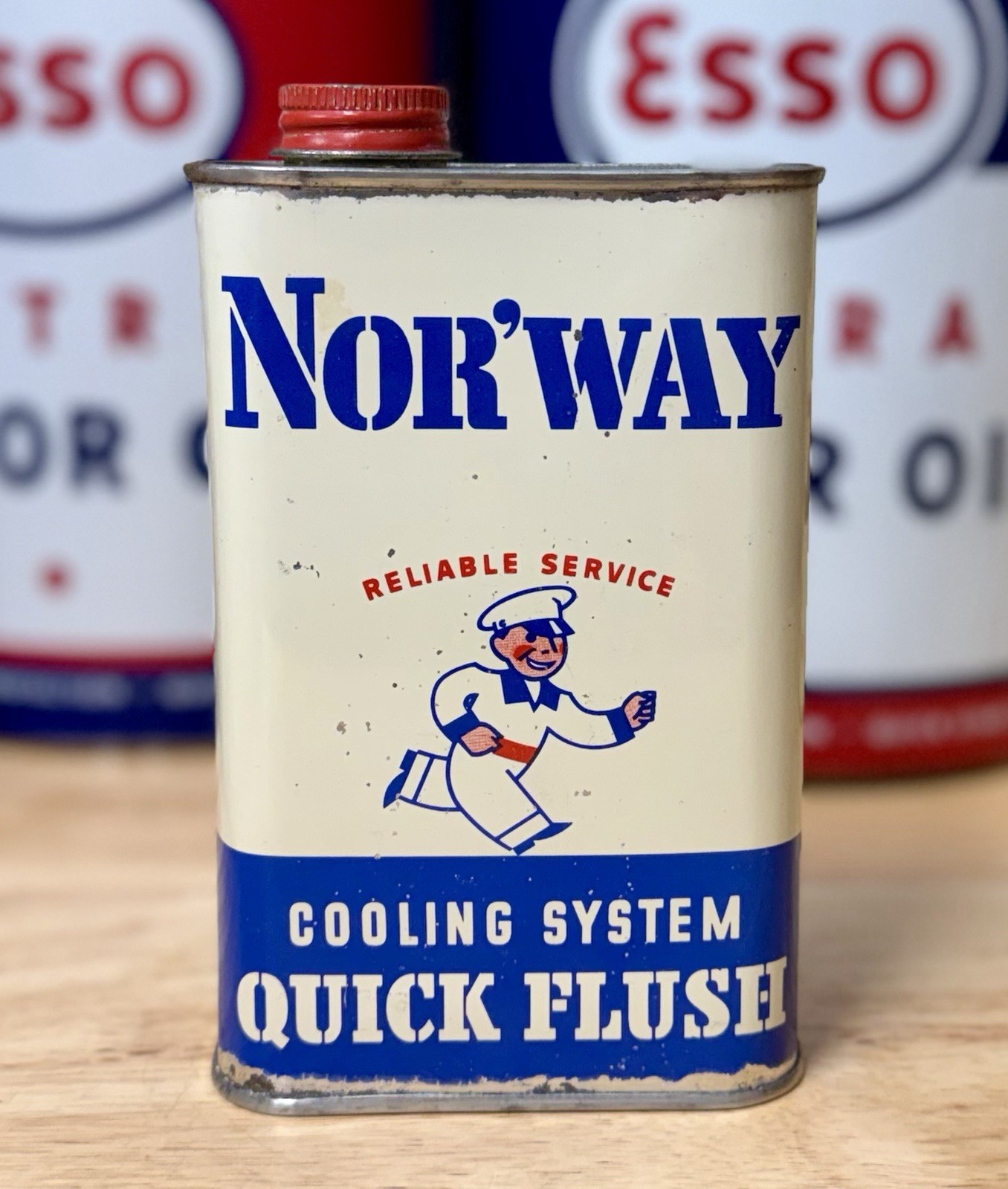 Rare Vintage Nor’way Cooling System Quick Flush Can 16oz FULL Rare Vintage Nor’way Cooling System Quick Flush Can 16oz FULL