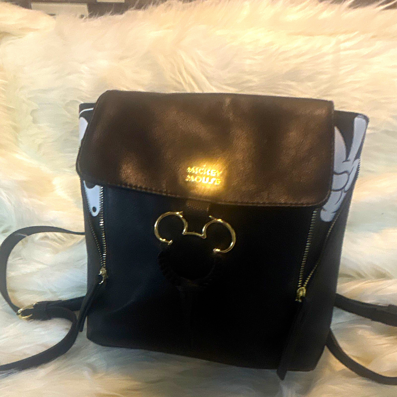 Disney Mickey Mouse Black Backpack - Disney Franchise Character Theme Bag Disney Mickey Mouse Black Backpack - Disney Franchise Character Theme Bag
