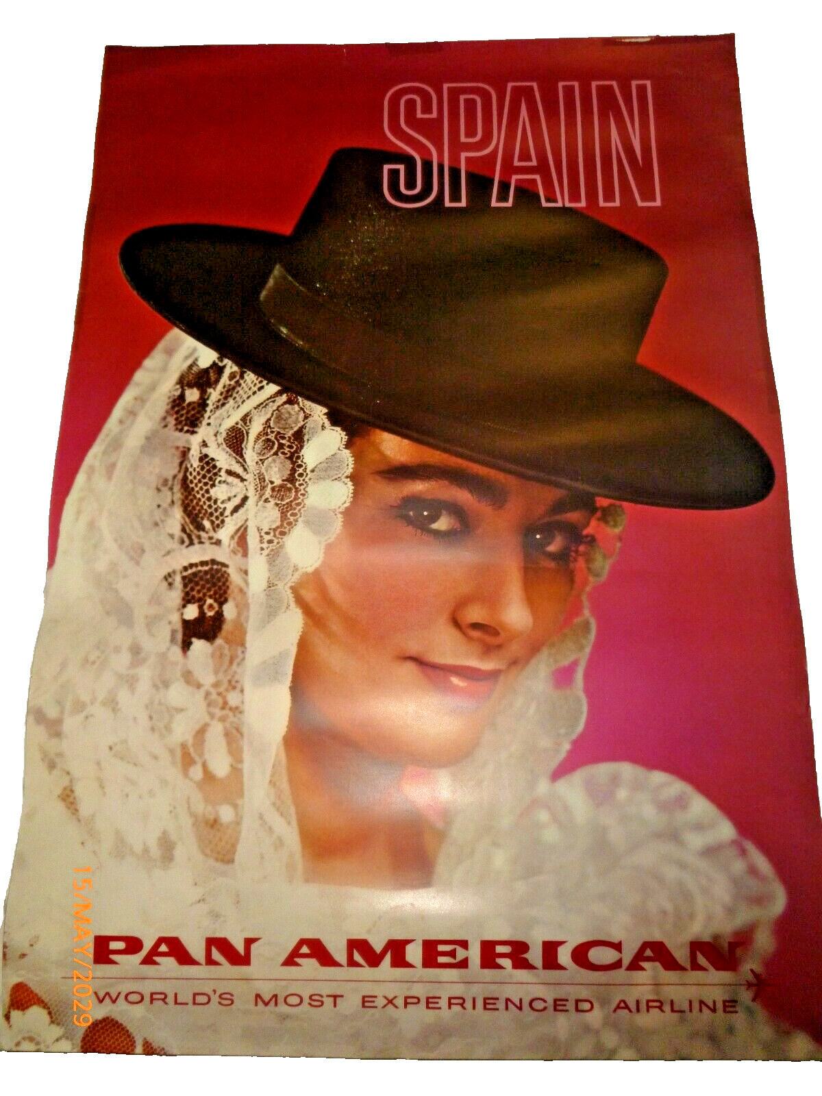 Vintage Pan Am Spain Travel Poster Pan American Airlines Clipper Wall Art 28x42 Vintage Pan Am Spain Travel Poster Pan American Airlines Clipper Wall Art 28x42