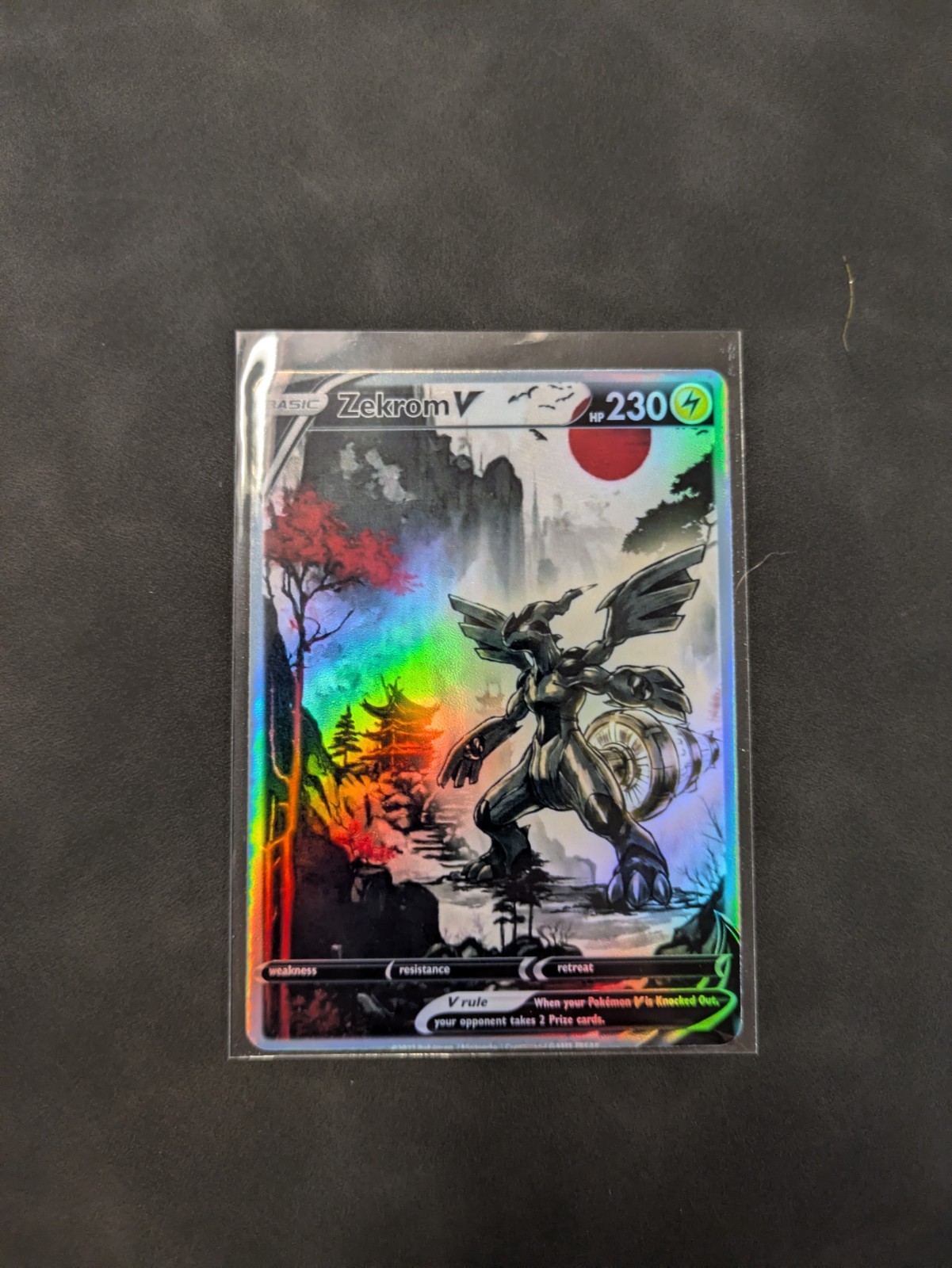 Red Sun Style Zekrom Holographic Display Card Red Sun Style Zekrom Holographic Display Card
