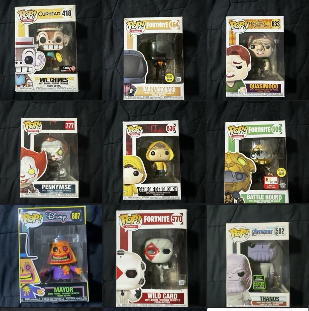 Funko Pops. Multiple To Choose From Message To Let Me Know Which One You Want. Funko Pops. Multiple To Choose From Message To Let Me Know Which One You Want.