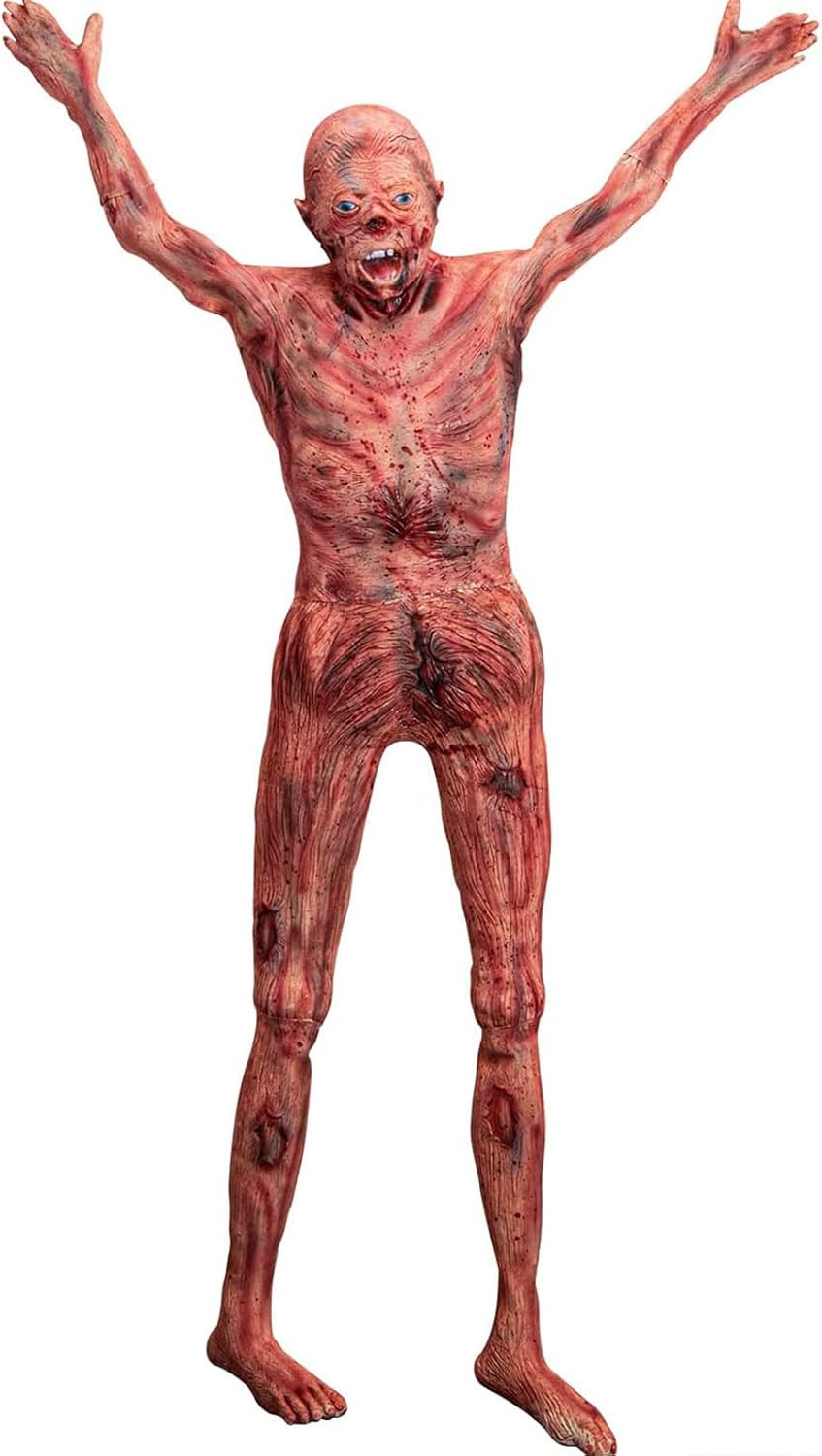 Halloween Bloody Dead Body - 4.8Ft Latex Skinned Hanging Corpse Torso Props for