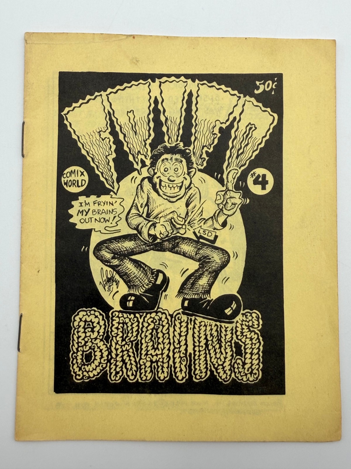 Comix World Fried Brains #4 March 1981 Underground Mini Comix