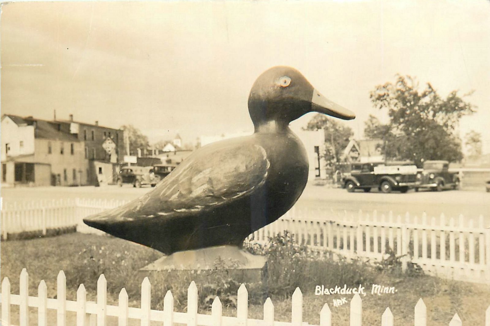 1942 Black Duck Minnesota automobile RPPC Postcard 25-11638 1942 Black Duck Minnesota automobile RPPC Postcard 25-11638