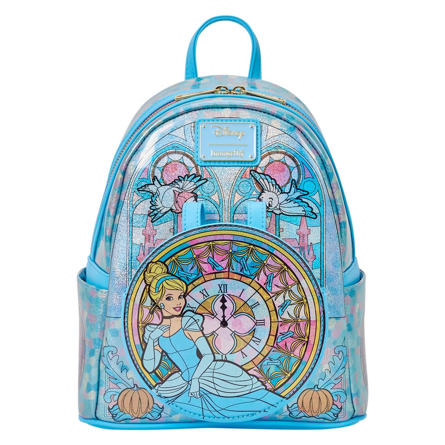 Loungefly Disney Princess Stained Glass Collection: Cinderella Mini-Backpack Loungefly Disney Princess Stained Glass Collection: Cinderella Mini-Backpack