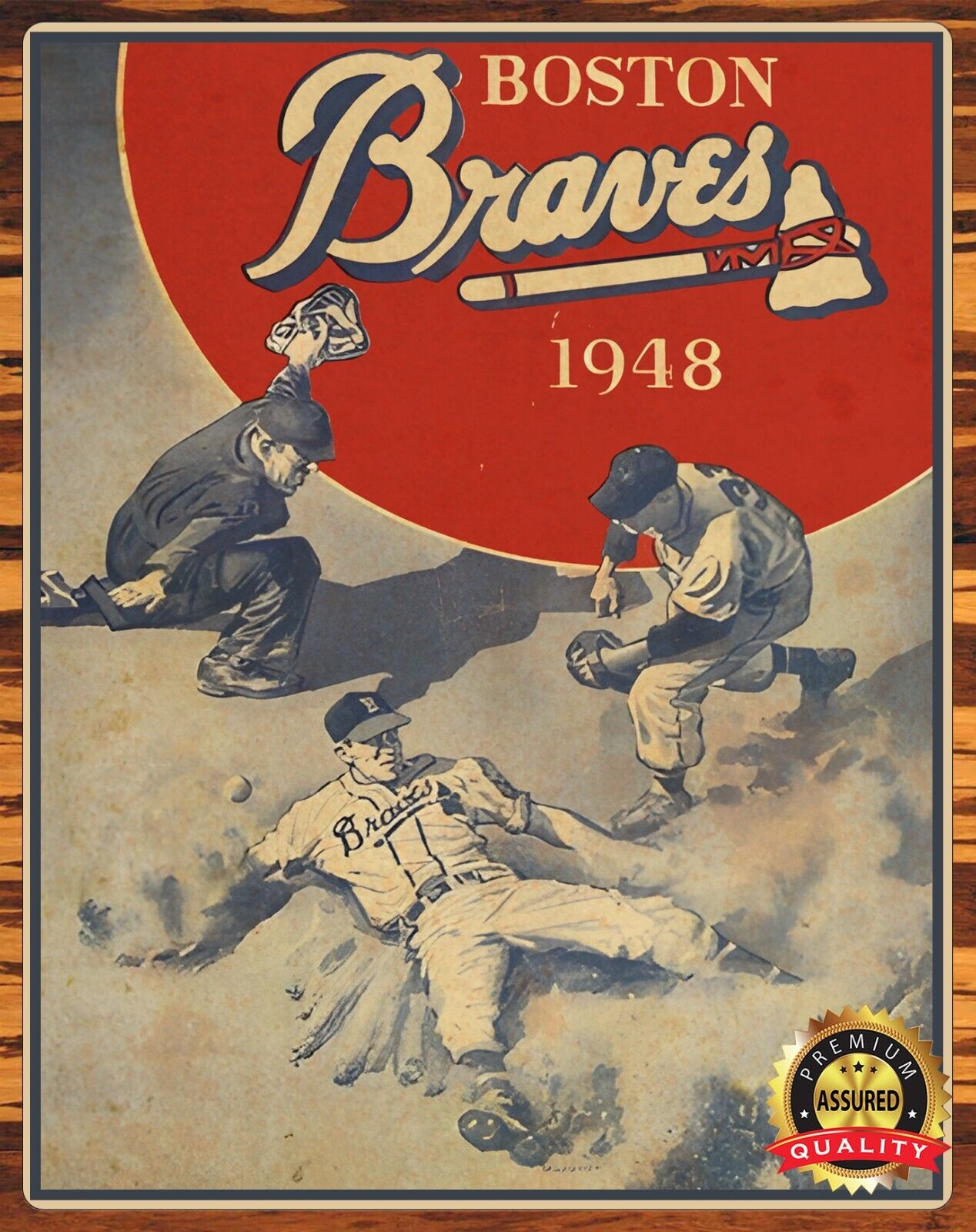 1948 Boston Braves - Vintage - Metal Sign 11 x 14