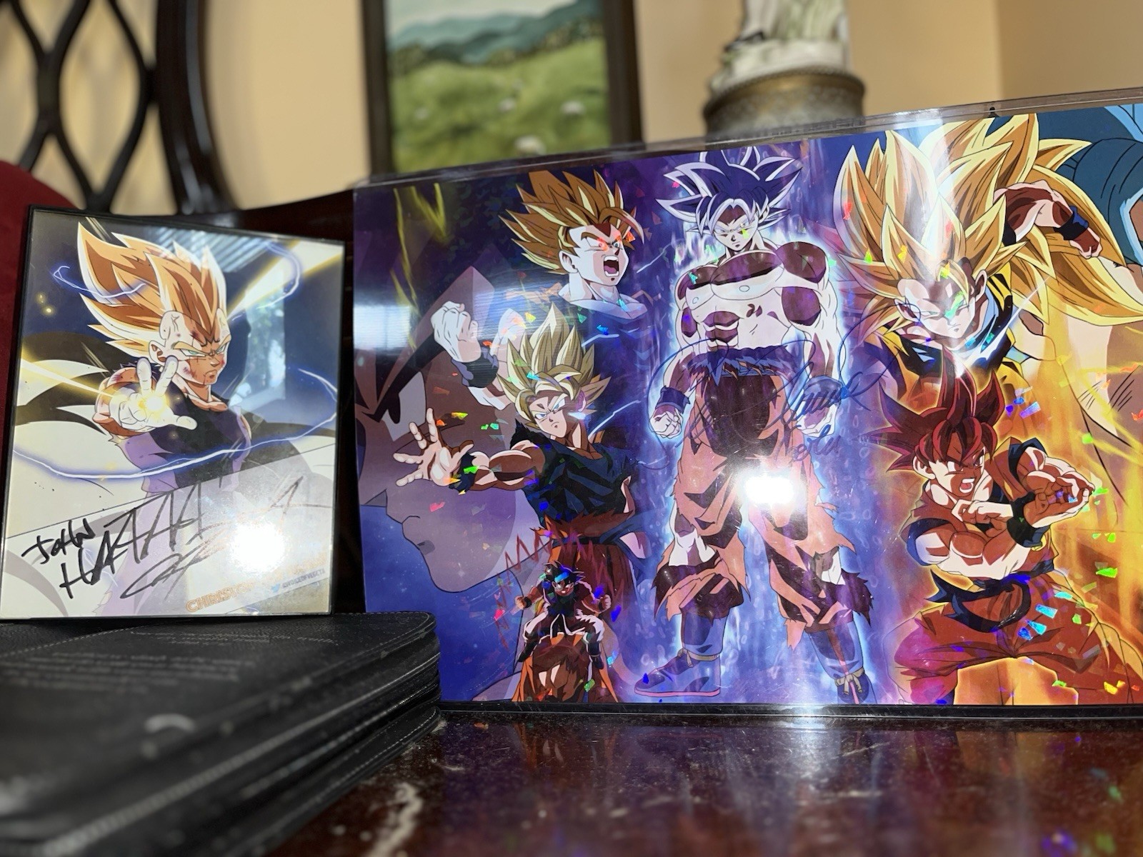 AUTHENTIC DBZ AUTOGRAPHS βπ½2017 NYC COMIC CONπ½ β VEGETA + GOKU DRAGON BALL ART AUTHENTIC DBZ AUTOGRAPHS βπ½2017 NYC COMIC CONπ½ β VEGETA + GOKU DRAGON BALL ART