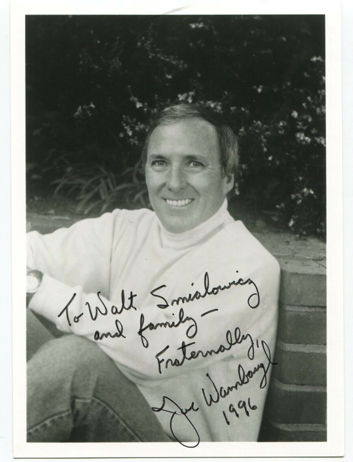 Joseph Wambaugh Signed 5x7 Photo Vintage Autographed Signature Author Writer