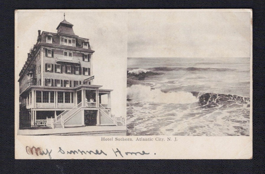 Atlantic City NJ New Jersey Multi View Sothern Hotel Atlantic County Postcard