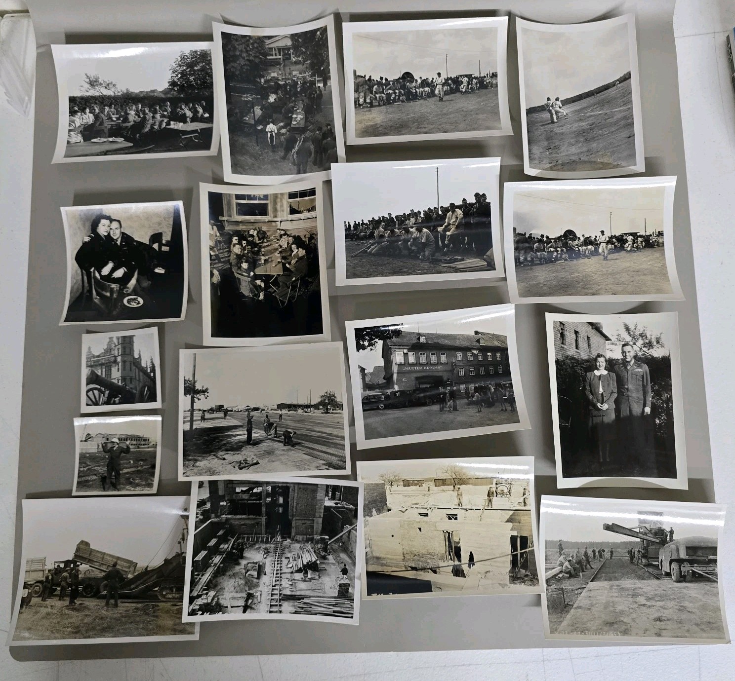 Rare Vintage B&W Photos US Military WW2 Era Baseball Players Rhein/Main Airbase Rare Vintage B&W Photos US Military WW2 Era Baseball Players Rhein/Main Airbase