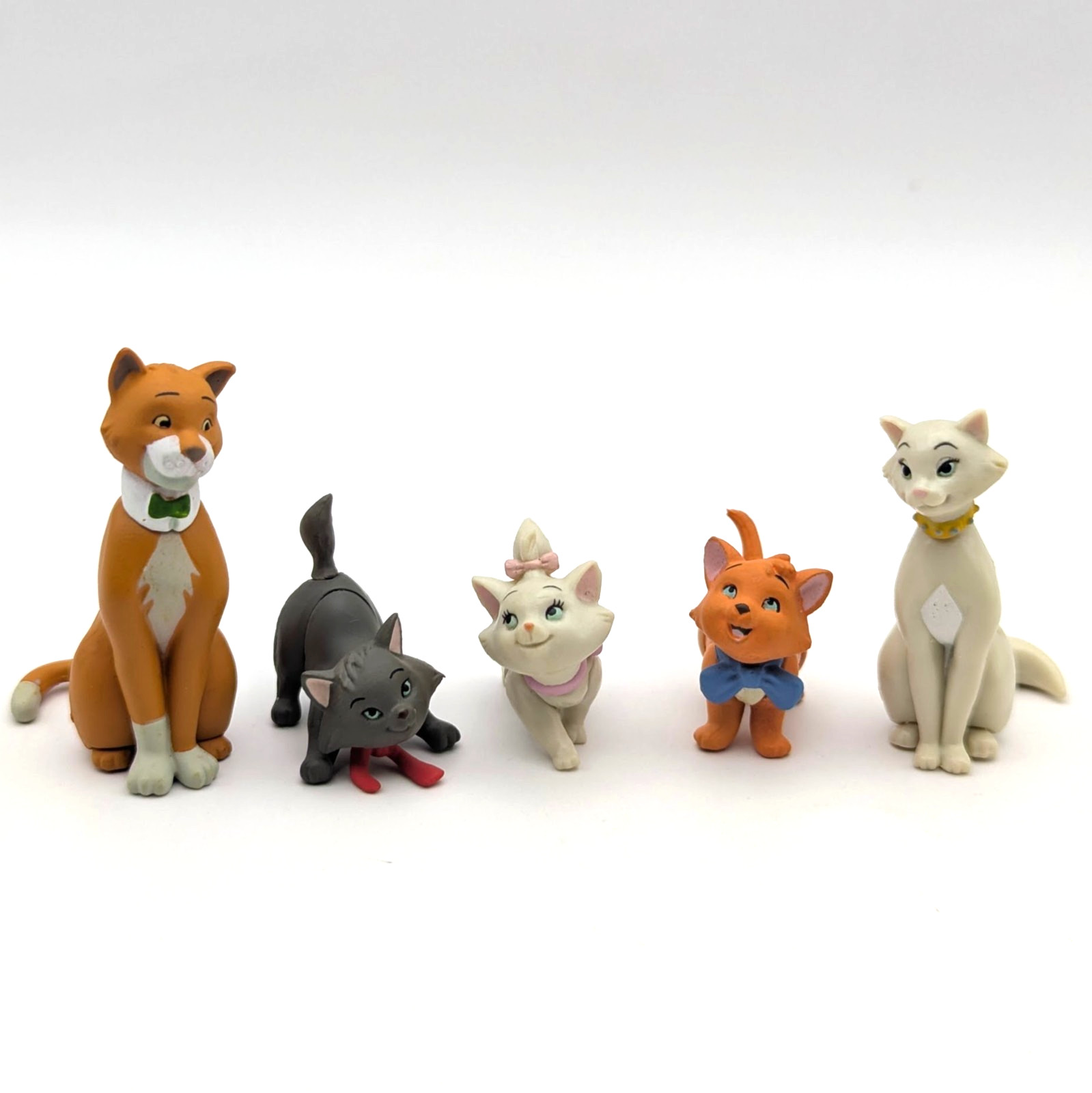 Disney The Aristocats Vintage Mini Figure Set of 5 Tomy Choco Party Used 2004 Disney The Aristocats Vintage Mini Figure Set of 5 Tomy Choco Party Used 2004