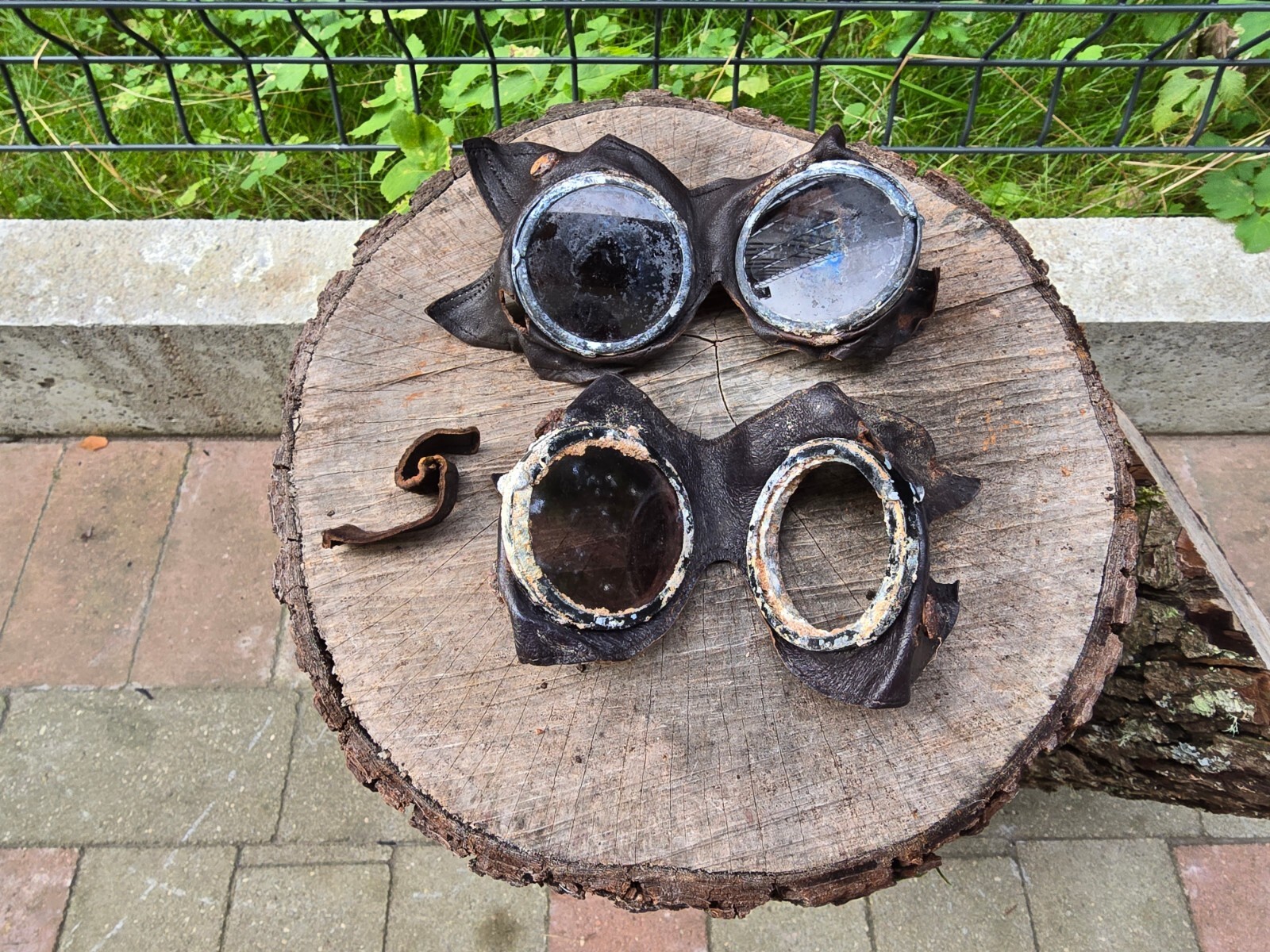 WW2 Original German Goggles Soldier Field Sun Glasses Troop Equipment