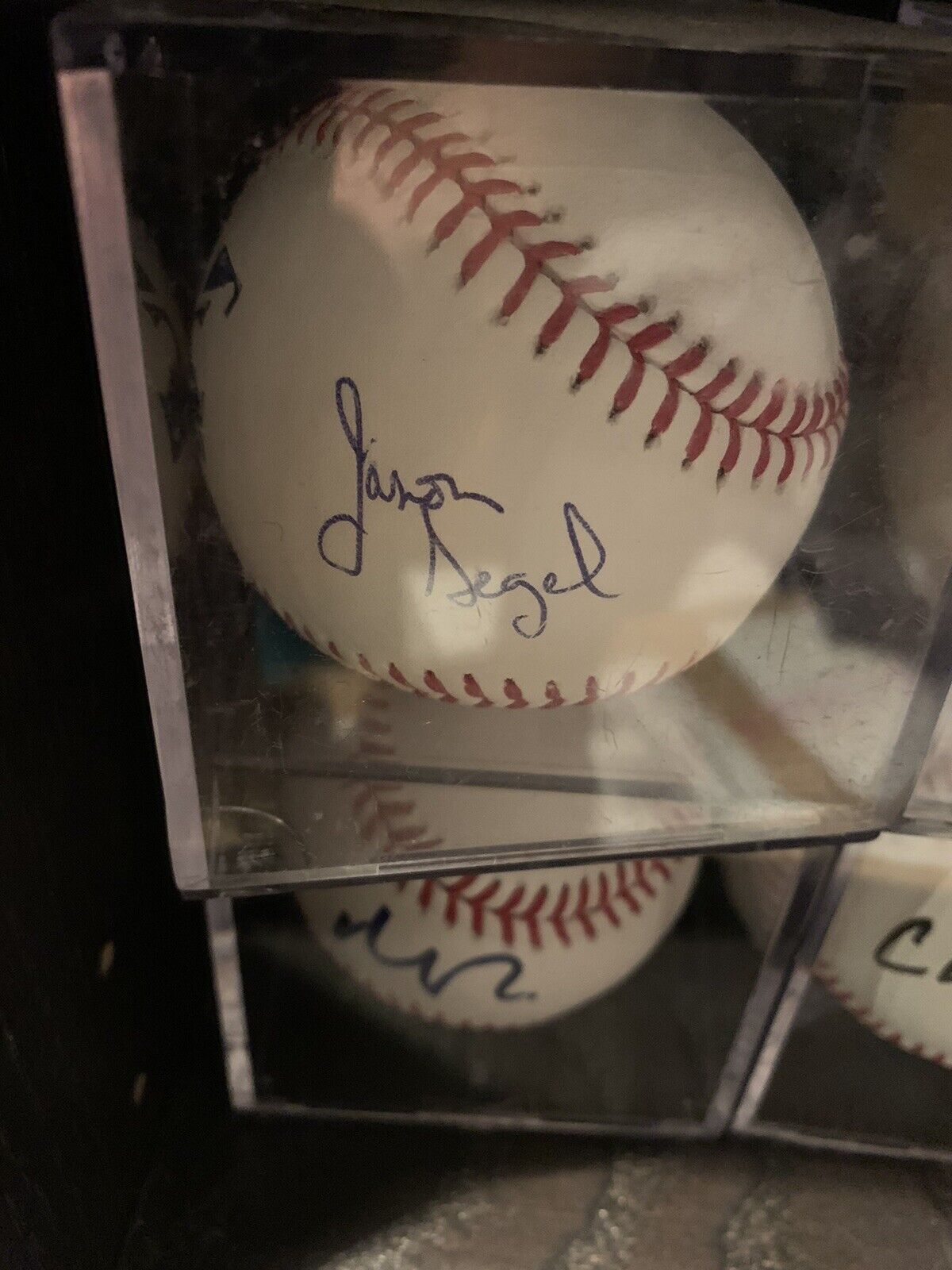 Jason Segel signed baseball himym autograph 