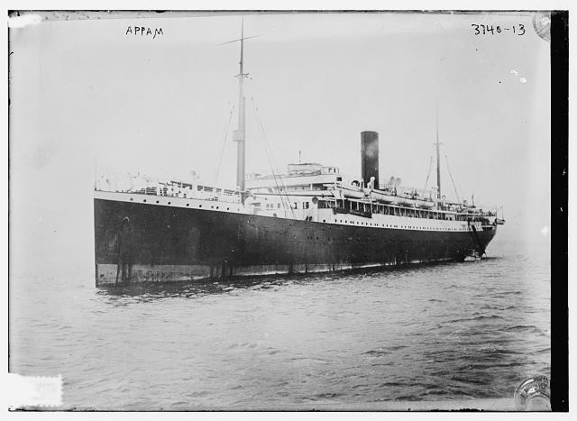Photo:SS Appam passenger ship 1910s Bain News Service