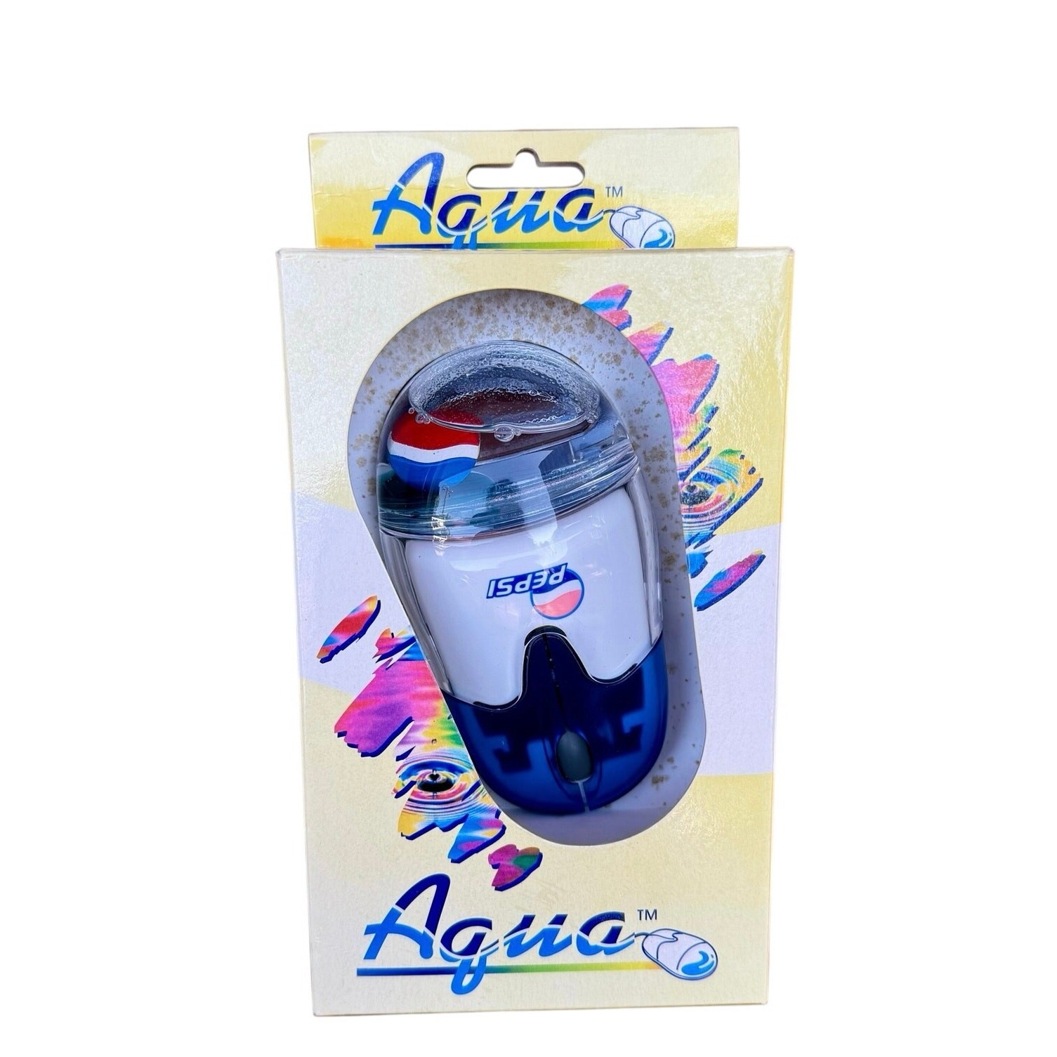 Vintage Pepsi PS/2 Mouse Aqua computer,Traditional rollerball Retro Vintage Pepsi PS/2 Mouse Aqua computer,Traditional rollerball Retro