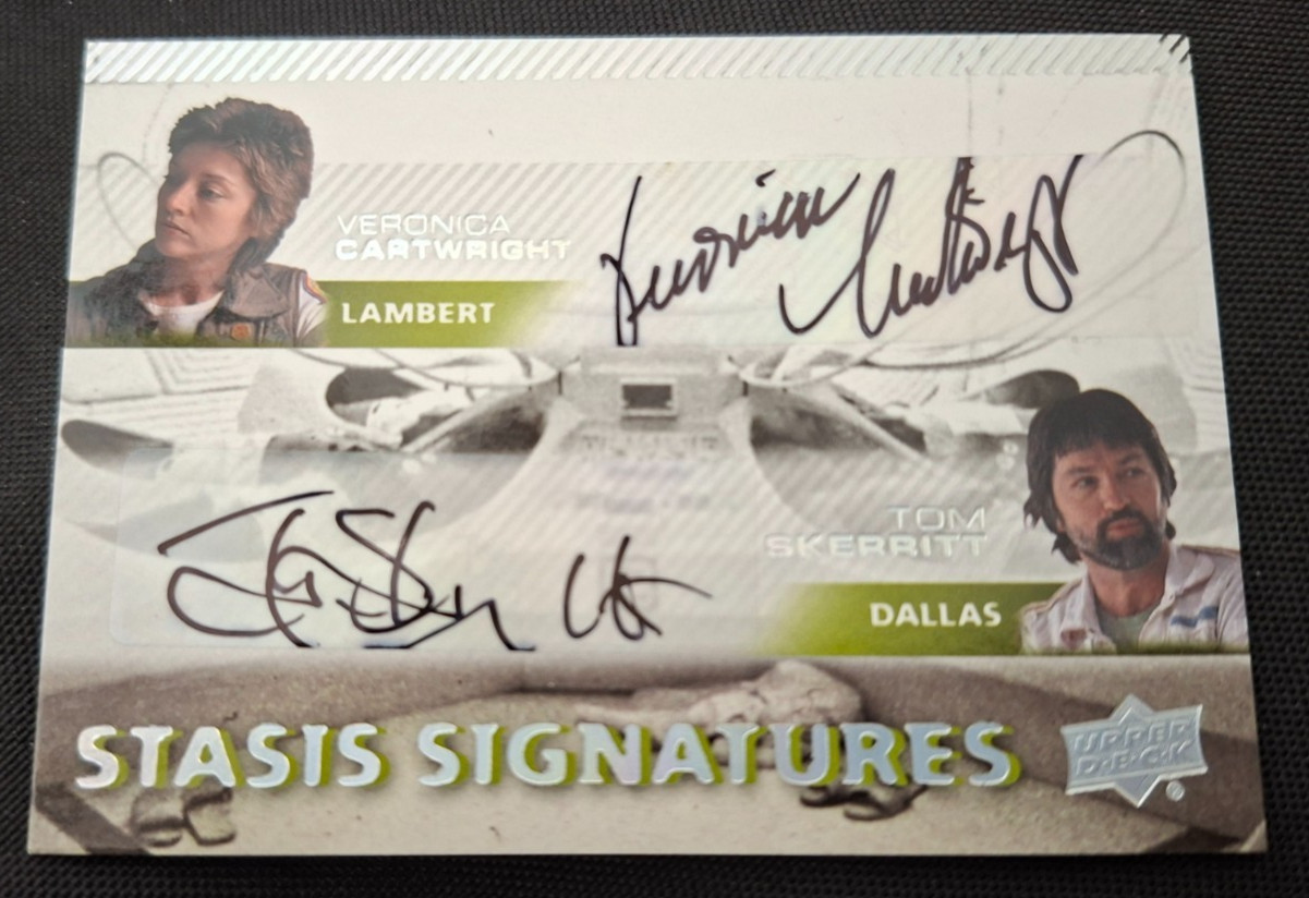 2017 Upper Deck Alien Movie Dual Tom Skerritt & Veronica Cartwright Auto Card 2017 Upper Deck Alien Movie Dual Tom Skerritt & Veronica Cartwright Auto Card