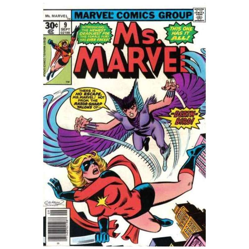 Ms. Marvel (1977 series) #9 in Fine + condition. Marvel comics [n\
