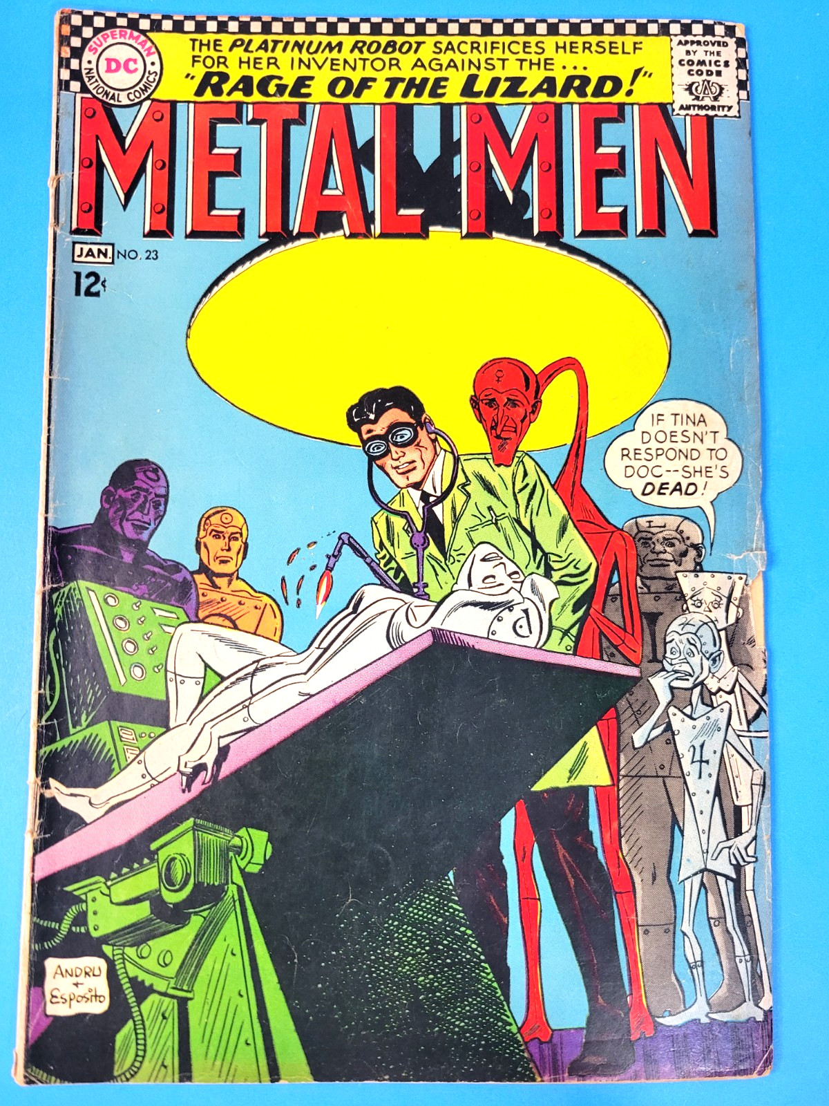 Metal Men #23 DC Comic 1967 Rage of the Lizard