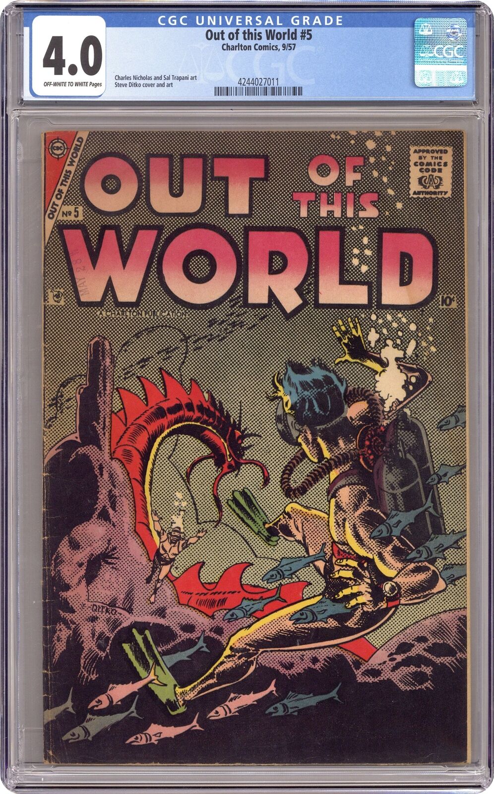 Out of this World #5 CGC 4.0 1957 4244027011