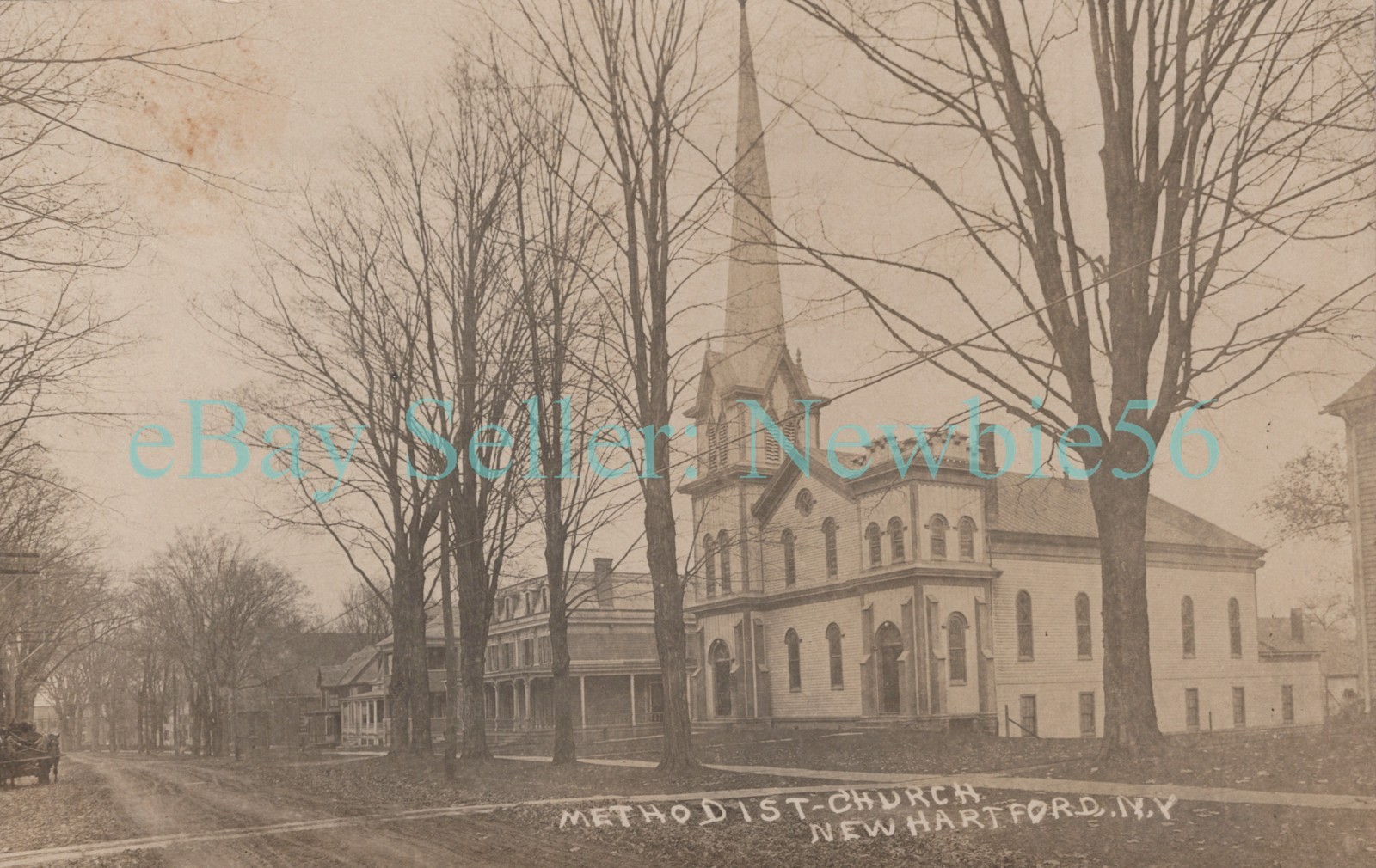 New Hartford NY - METHODIST CHURCH - RPPC Postcard Oneida County nr Utica New Hartford NY - METHODIST CHURCH - RPPC Postcard Oneida County nr Utica