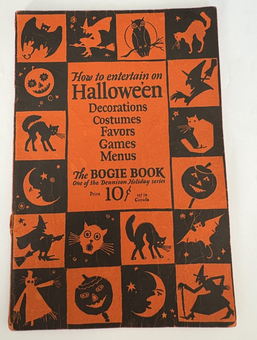 Vintage Rare 1926 Original Dennison The Bogie Book How To Entertain At Halloween Vintage Rare 1926 Original Dennison The Bogie Book How To Entertain At Halloween