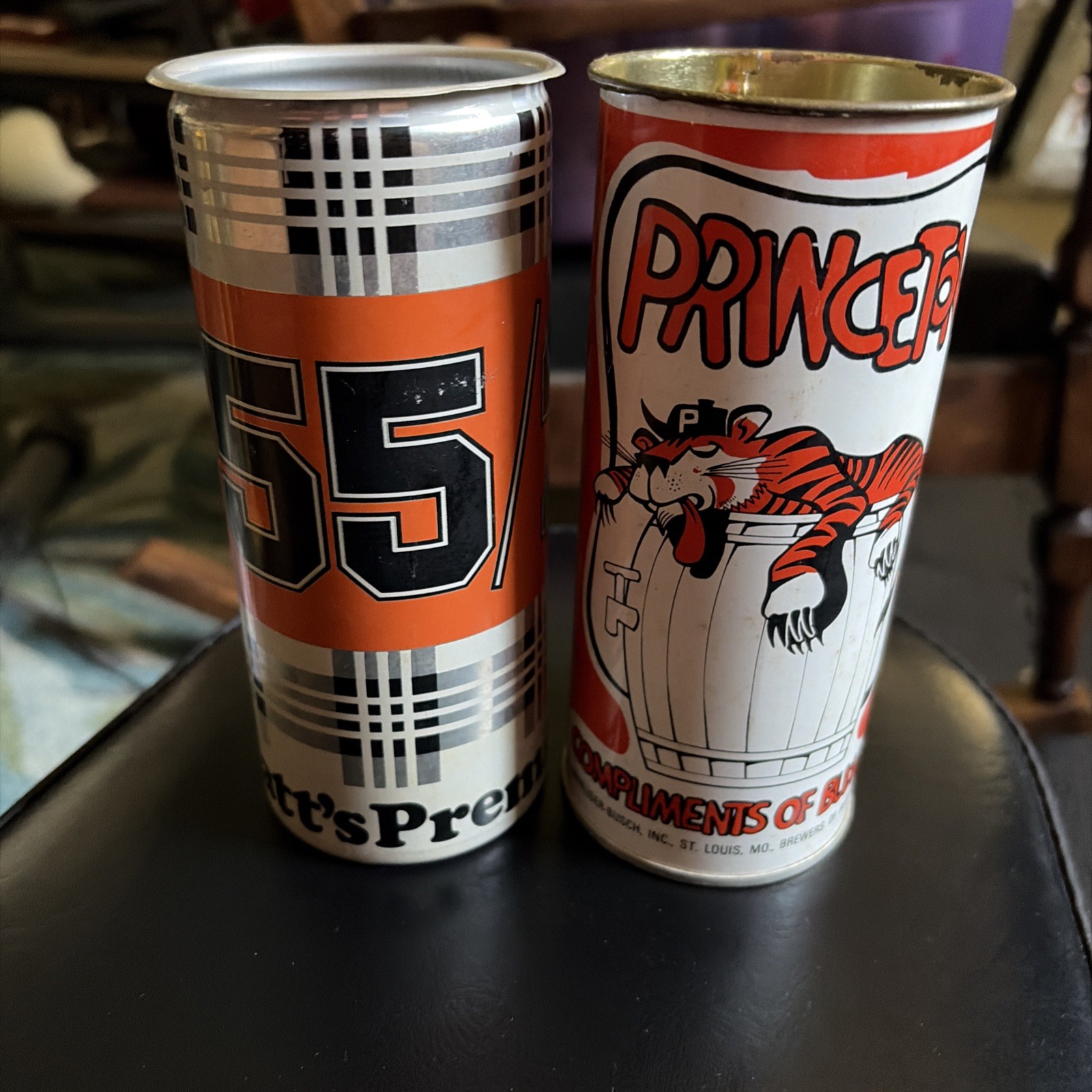 2) 16oz Princeton University Beer can/cup Class of 1955 / 25th Reunion 2) 16oz Princeton University Beer can/cup Class of 1955 / 25th Reunion