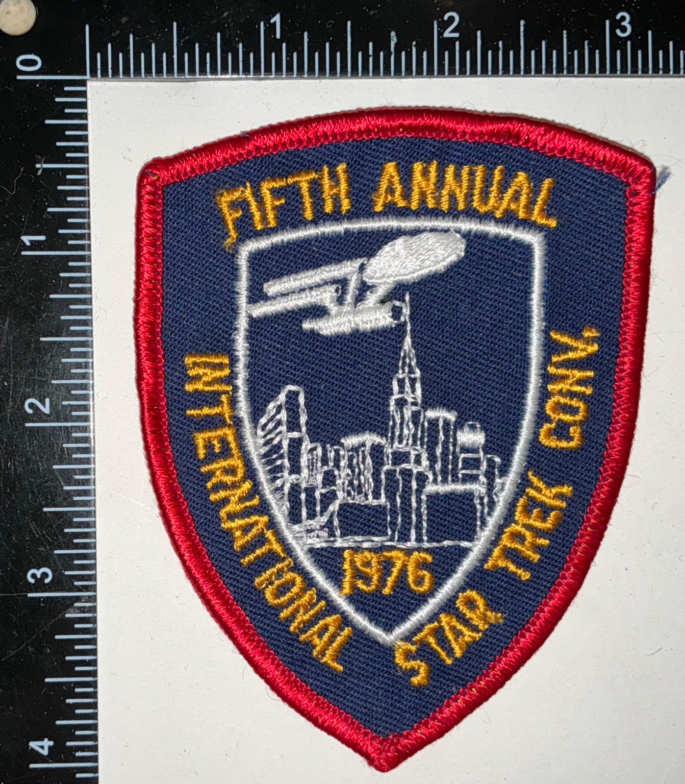 Fifth Annual International Star Trek Convention 1976 Patch