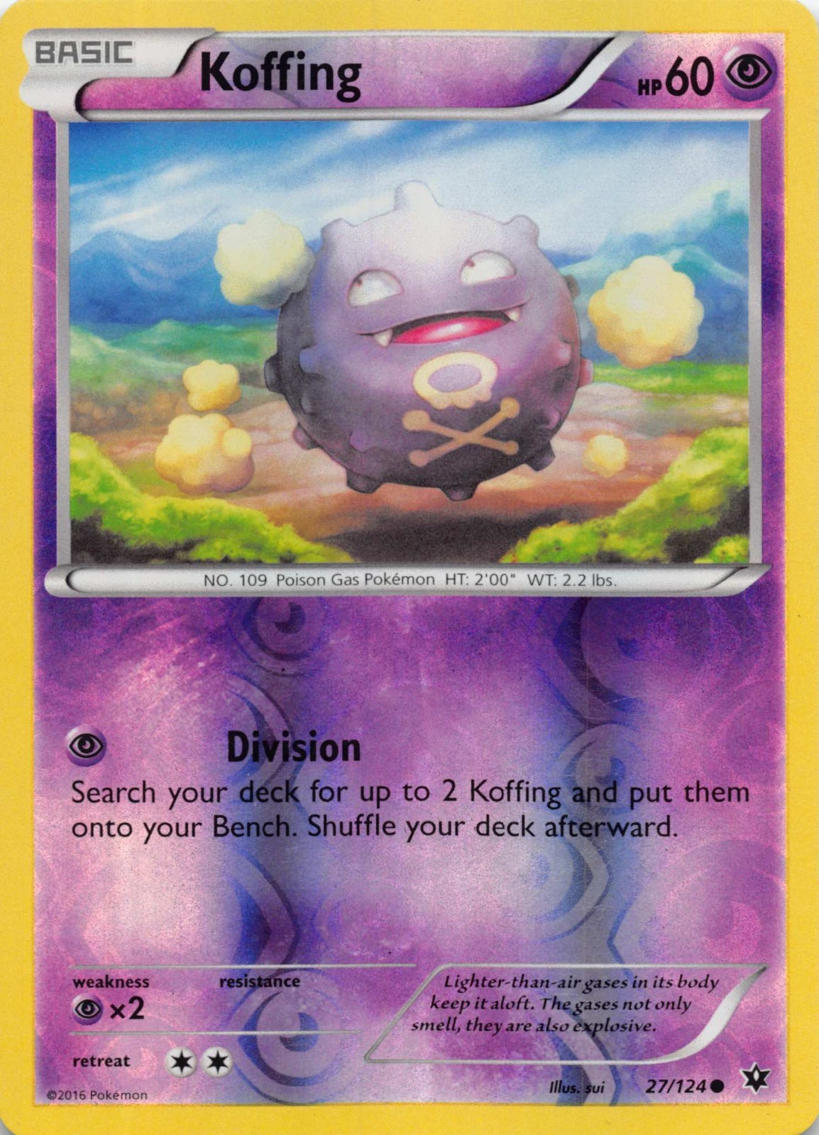 Koffing 27/124 Reverse Holo LP