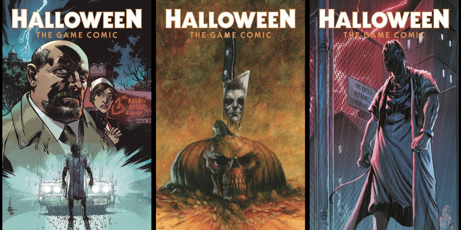 Halloween The Game Comic #1 | 3 Cover Set A-C | FOC 10/12 Presale 11/4 Halloween The Game Comic #1 | 3 Cover Set A-C | FOC 10/12 Presale 11/4