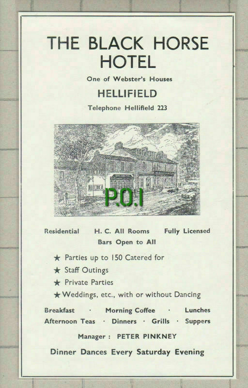 (C626) The Black Horse Hotel Hellifield Peter Pinkney - c.1960s (C626) The Black Horse Hotel Hellifield Peter Pinkney - c.1960s