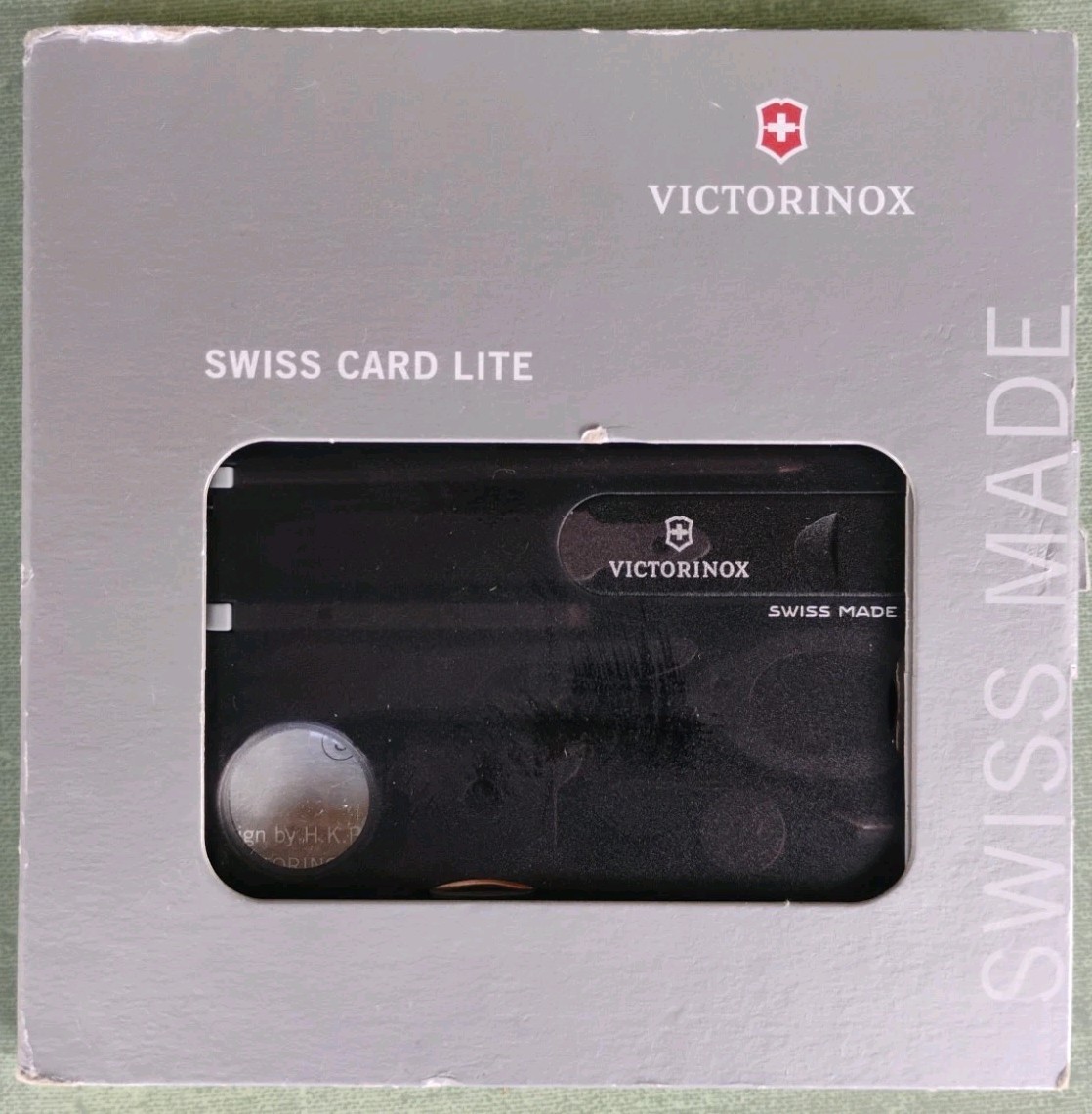 Victorinox Swiss Card Lite Translucent Black LED Multi-Tool 13 Functions