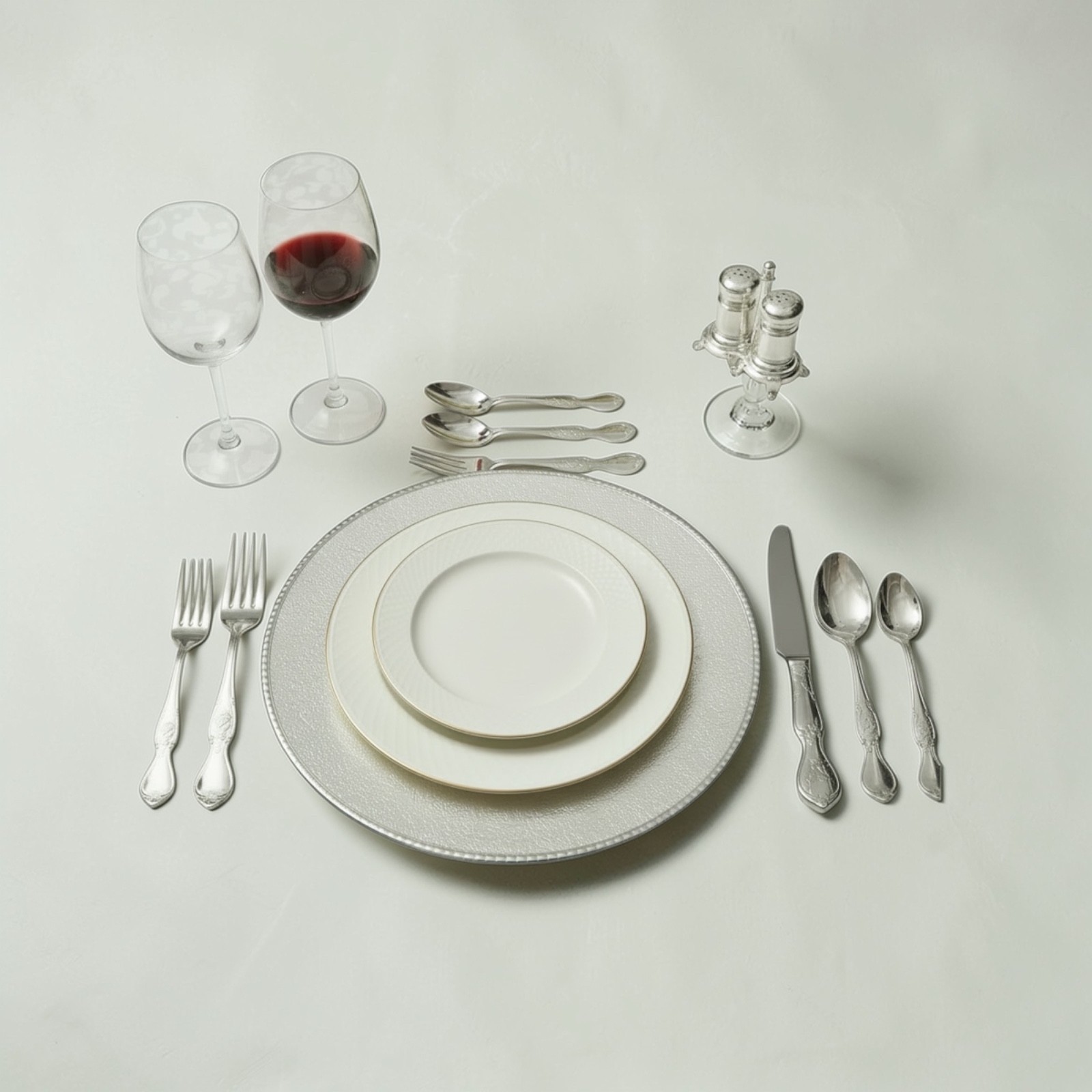 Spode Blue Room 5-Piece Place Setting | 18/10 Stainless Steel Fork Spoon Knife