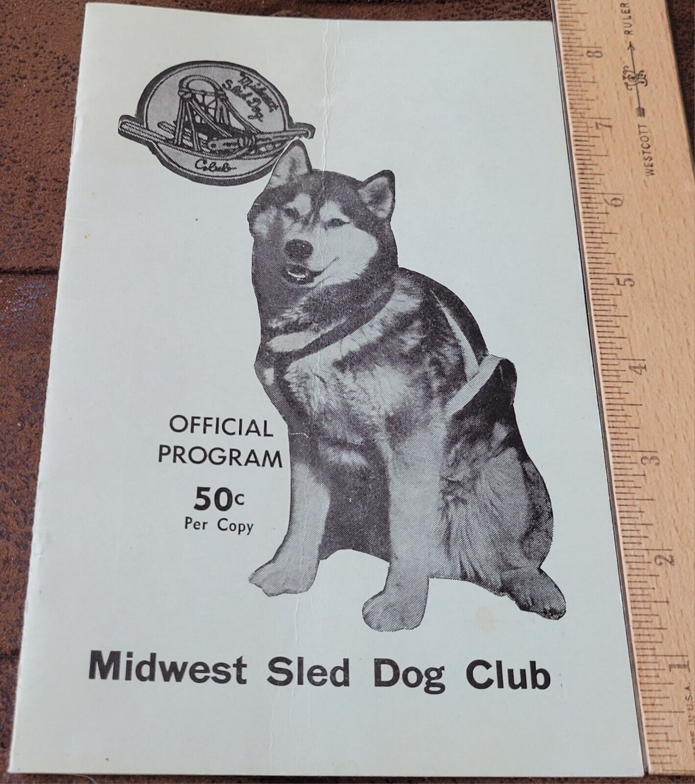 Vintage Midwest Sled Dog Club Official Program 