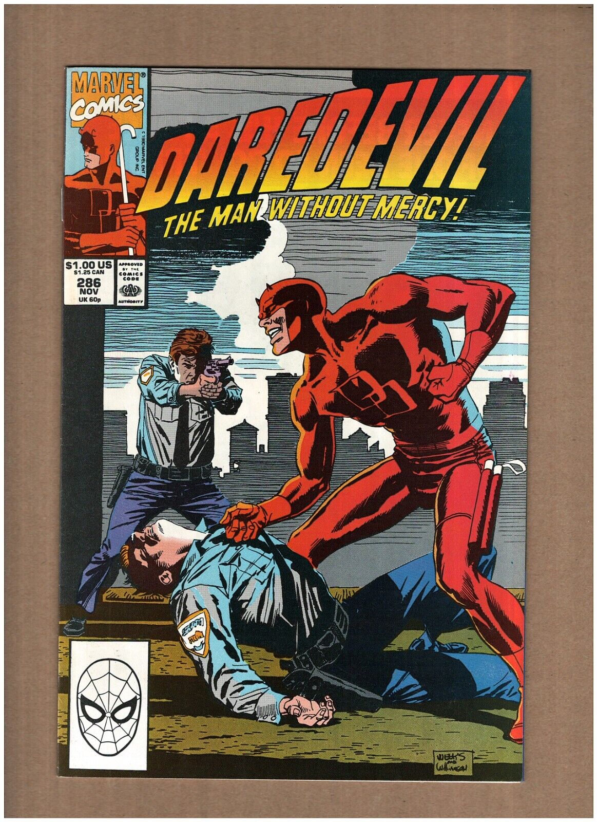 Daredevil #286 Marvel 1990 Greg Capullo, Bullseye Impersonates DD VF/NM 9.0