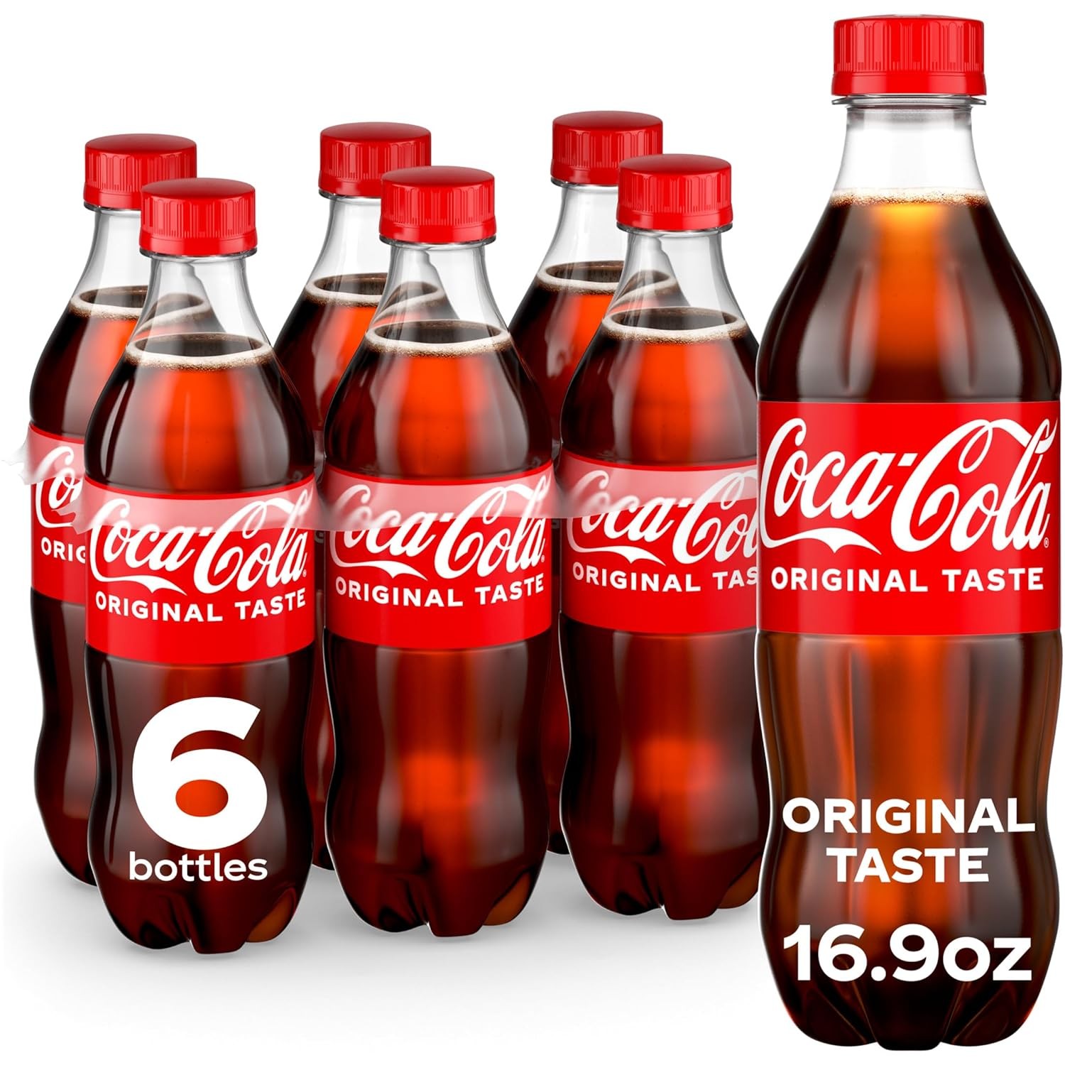 Coca-Cola, 16.9 fl oz, 6 Pack - Classic Refreshing Taste Coca-Cola, 16.9 fl oz, 6 Pack - Classic Refreshing Taste