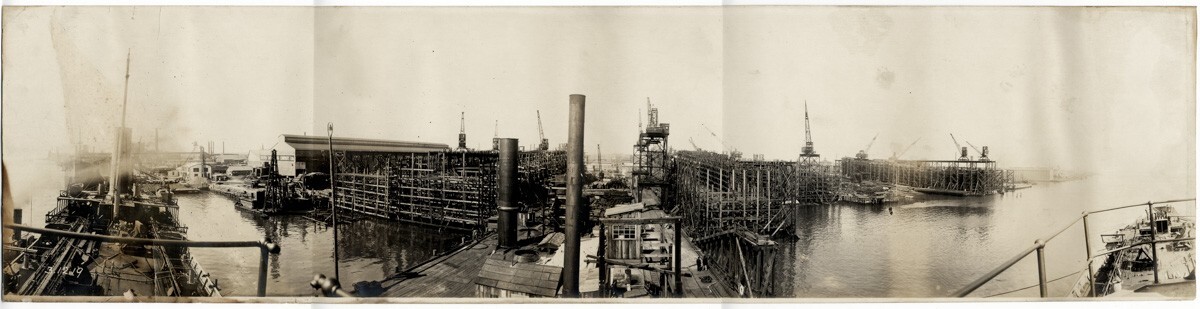 c.1910's PHOTO CHESTER SHIPBUILDING COMPANY PENNSYLVANIA SHIPYARD 40 c.1910's PHOTO CHESTER SHIPBUILDING COMPANY PENNSYLVANIA SHIPYARD 40