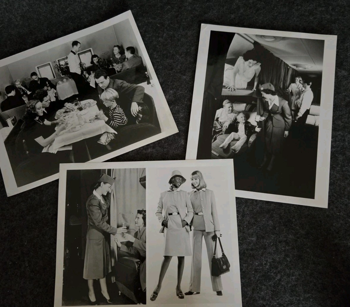 Pan American Airways 1977 Press Kit Photos Boeing 314 Stratocruiser Stewardess 