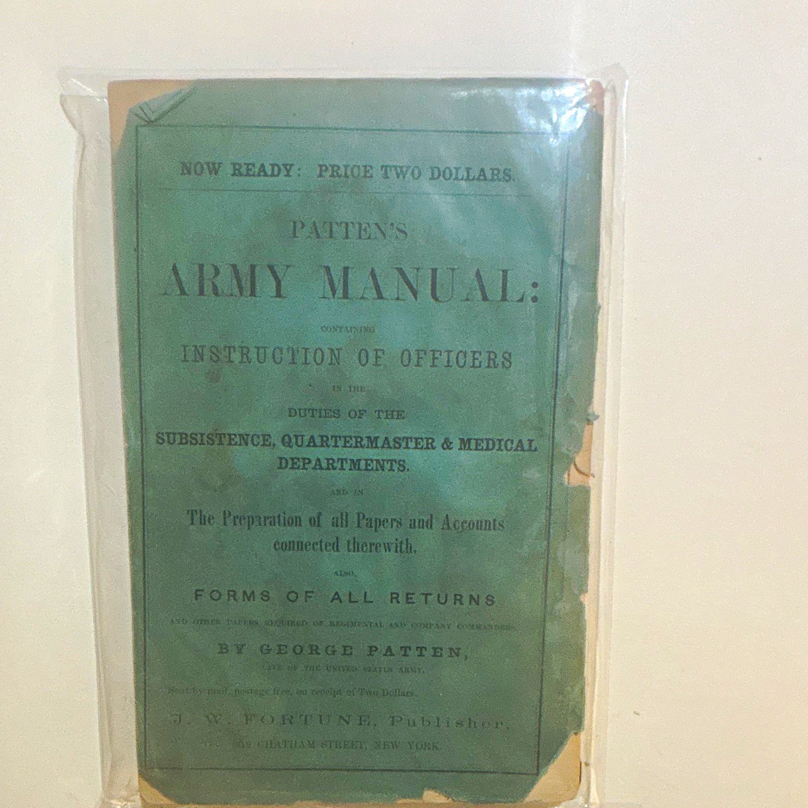 George Patten Patten\'s Army Manual: Cavalry Drill & Sabre Exercise 1861
