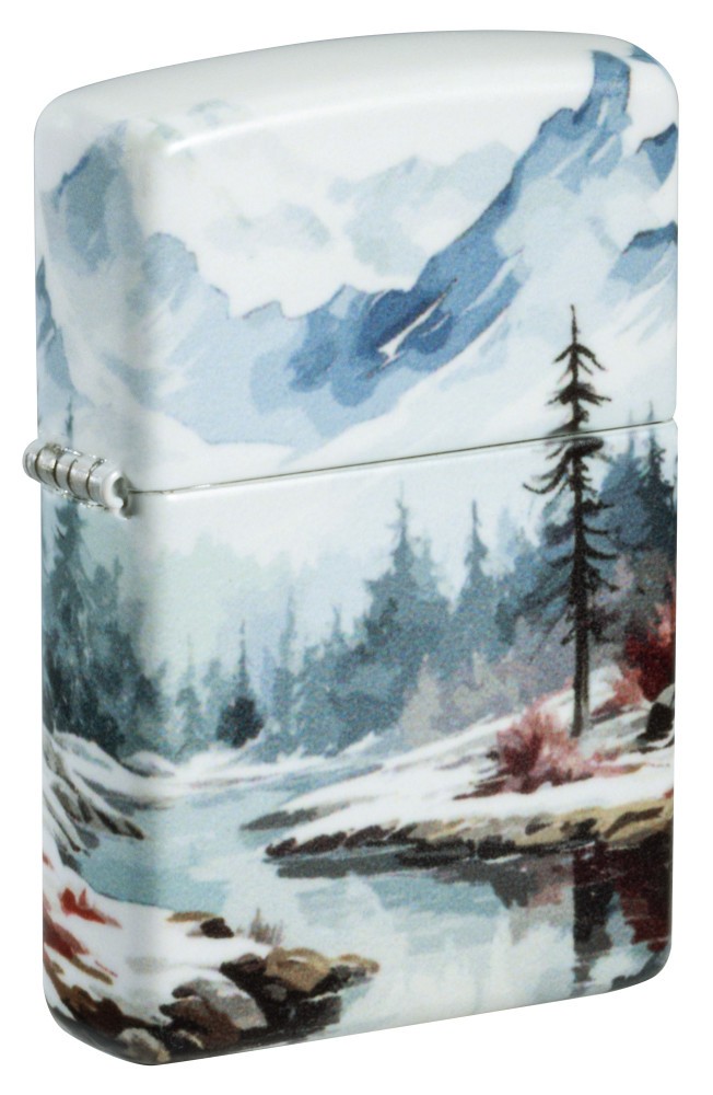 Zippo Frozen Valley Design 540 Matte Windproof Pocket Lighter, 46702 Zippo Frozen Valley Design 540 Matte Windproof Pocket Lighter, 46702