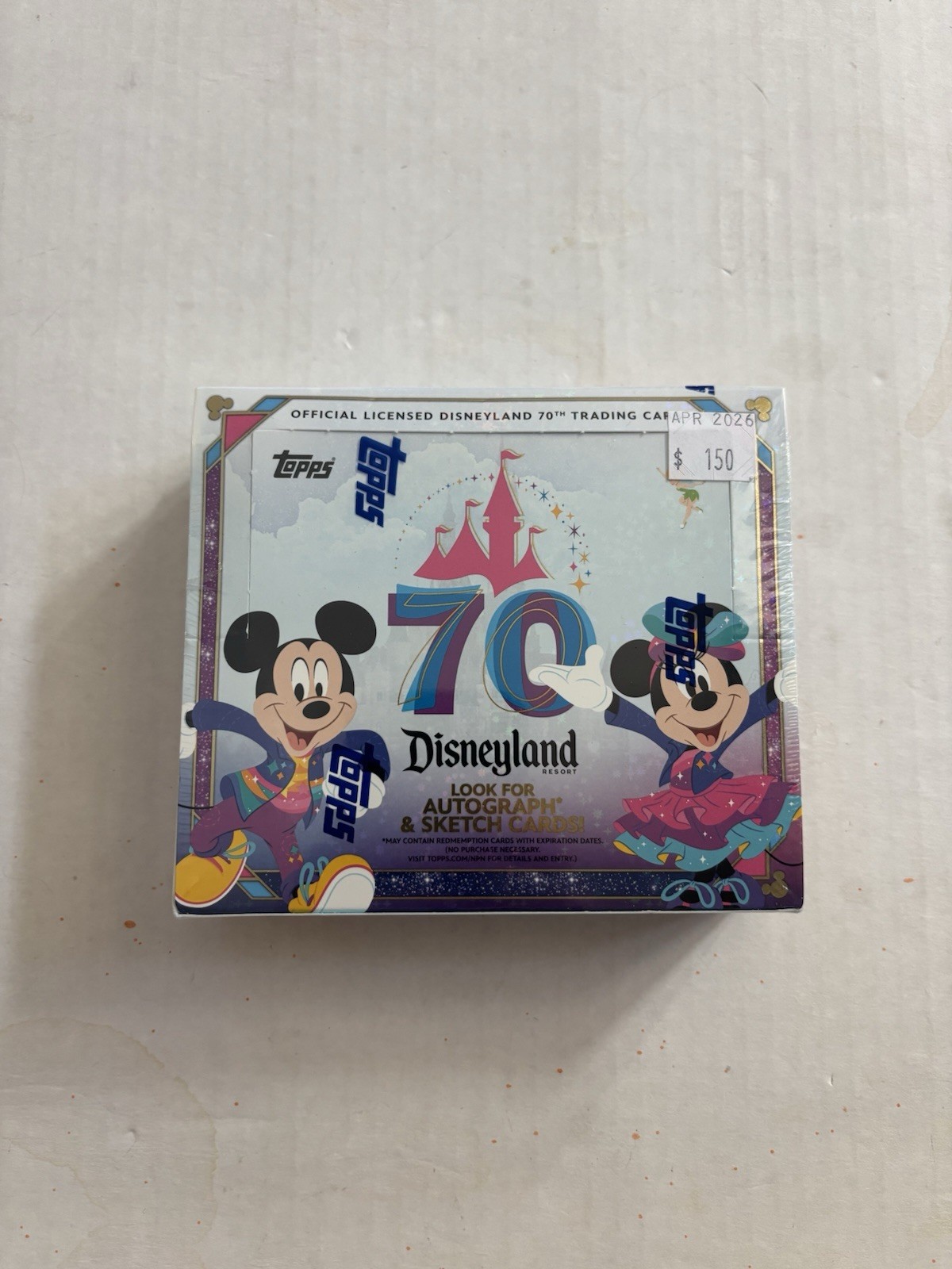 2025 Topps Disneyland 70th Anniversary Factory Sealed Hobby Box 2025 Topps Disneyland 70th Anniversary Factory Sealed Hobby Box