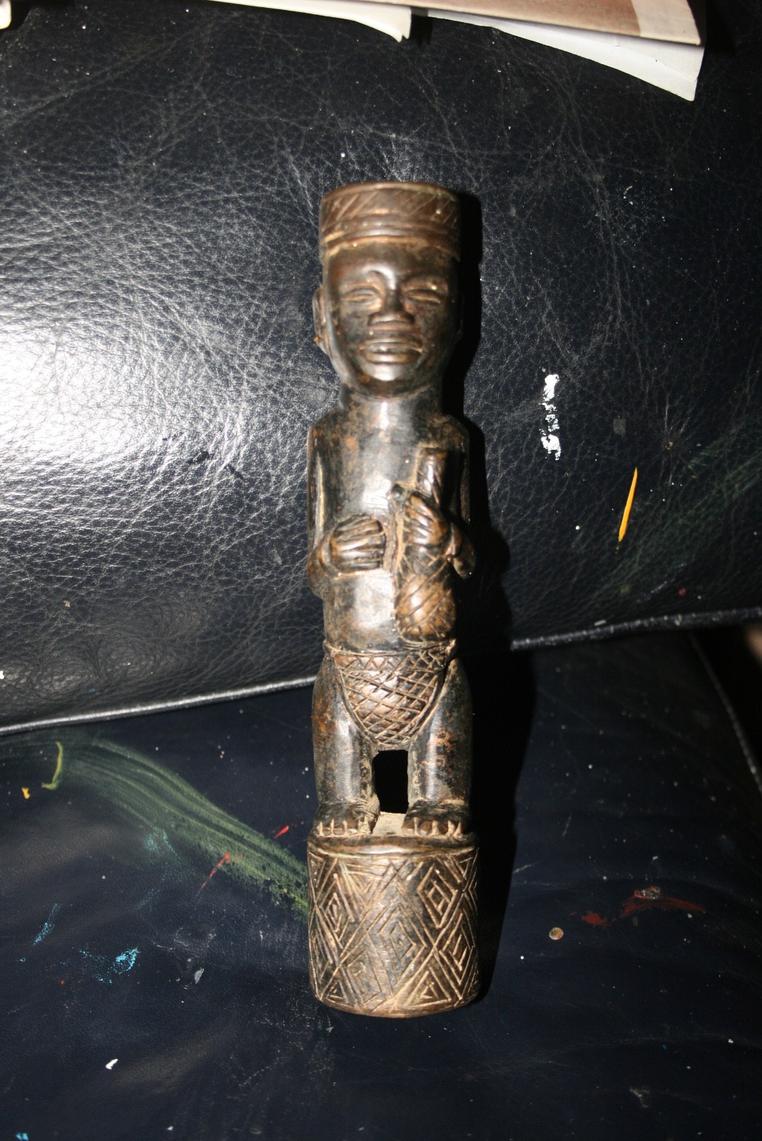RARE ANTIQUE MAYOMBE NGANGA CHIEF BRONZE FIGURE R.D.CONGO ----ANTI WITCHCRAFT- RARE ANTIQUE MAYOMBE NGANGA CHIEF BRONZE FIGURE R.D.CONGO ----ANTI WITCHCRAFT-