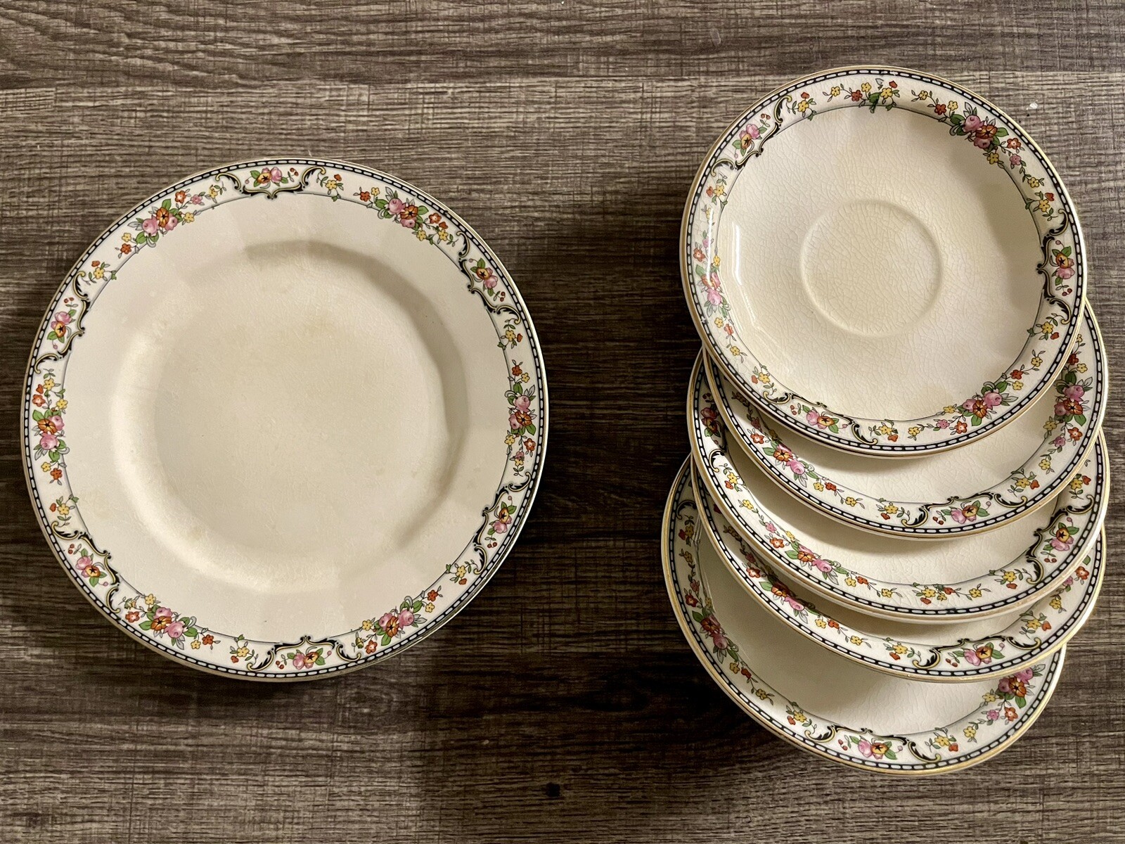 Vintage Edwin Knowles China Set Rare- 6pc Replacement China Set Rare Vintage Edwin Knowles China Set Rare- 6pc Replacement China Set Rare