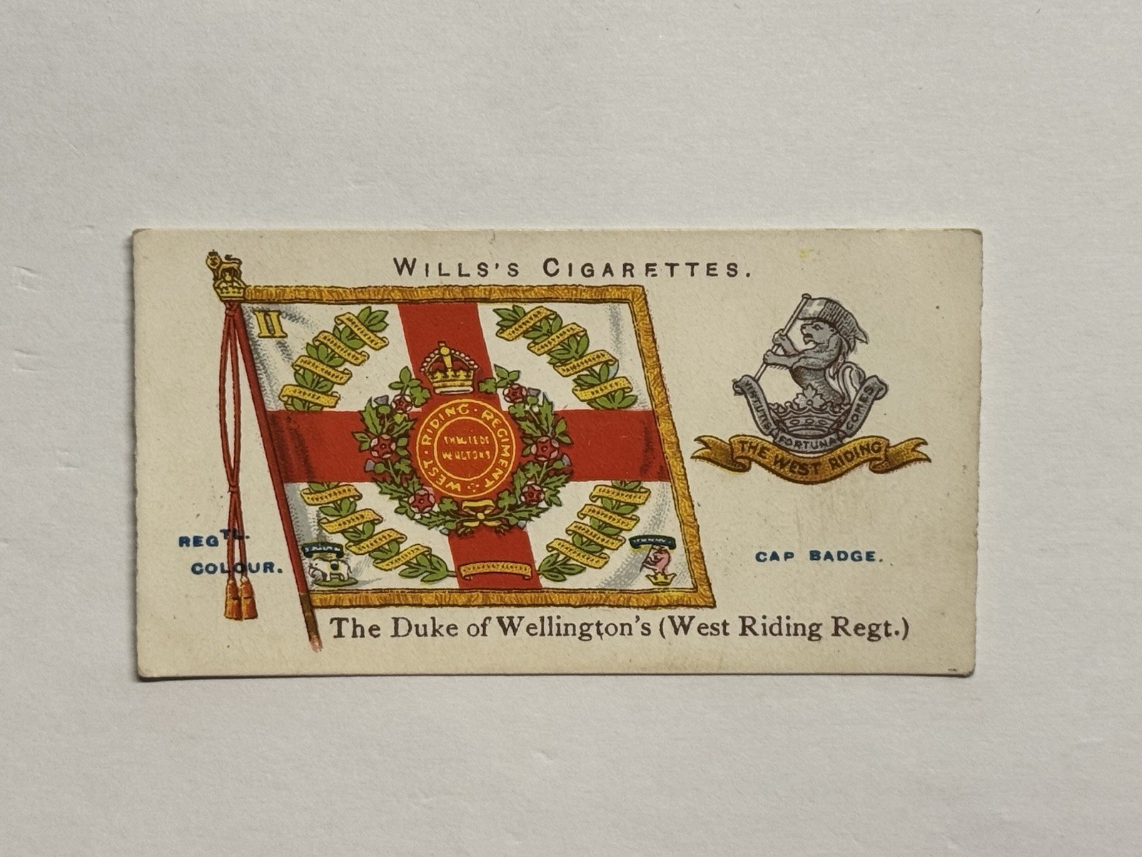 1908-1912 Wills\'s Cigarettes The Duke of Wellington\'s West Riding Regt #36 1908-1912 Wills\'s Cigarettes The Duke of Wellington\'s West Riding Regt #36