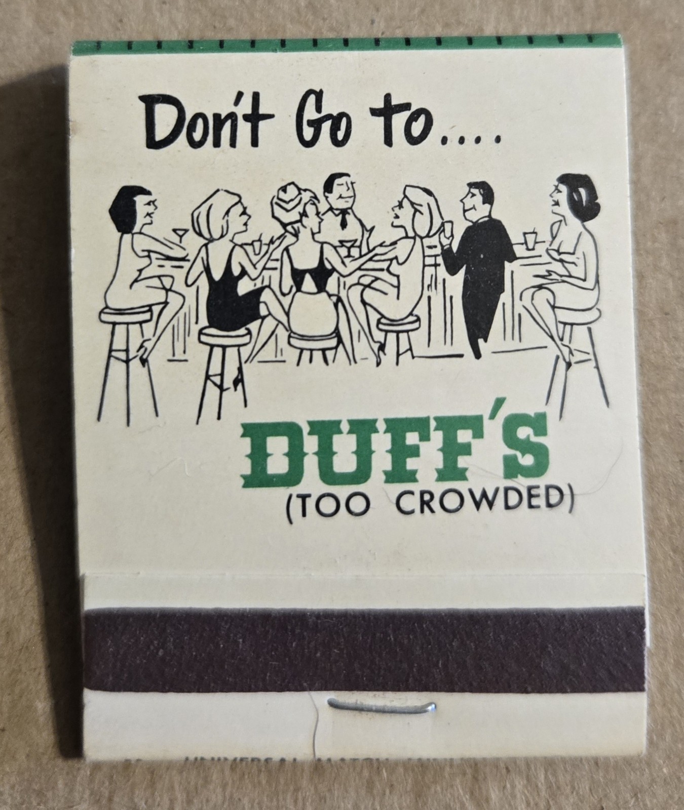 Duff\'s Minneapolis Minnesota Vtg Unused Matchbook W1 Duff\'s Minneapolis Minnesota Vtg Unused Matchbook W1