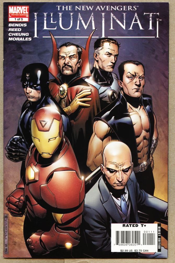 New Avengers Illuminati #1-2007 nm- 9.2 Brian Michael Bendis Jim Cheung