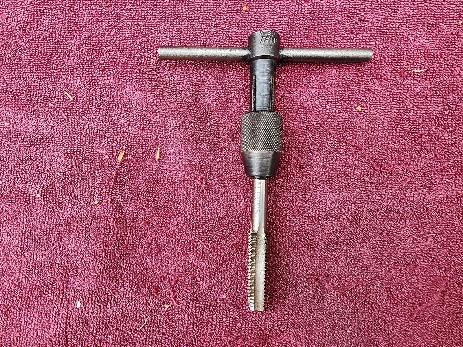 Vintage TRW No. 333 T-Handle Tap Wrench w/Butterfield 1/2\ Vintage TRW No. 333 T-Handle Tap Wrench w/Butterfield 1/2\