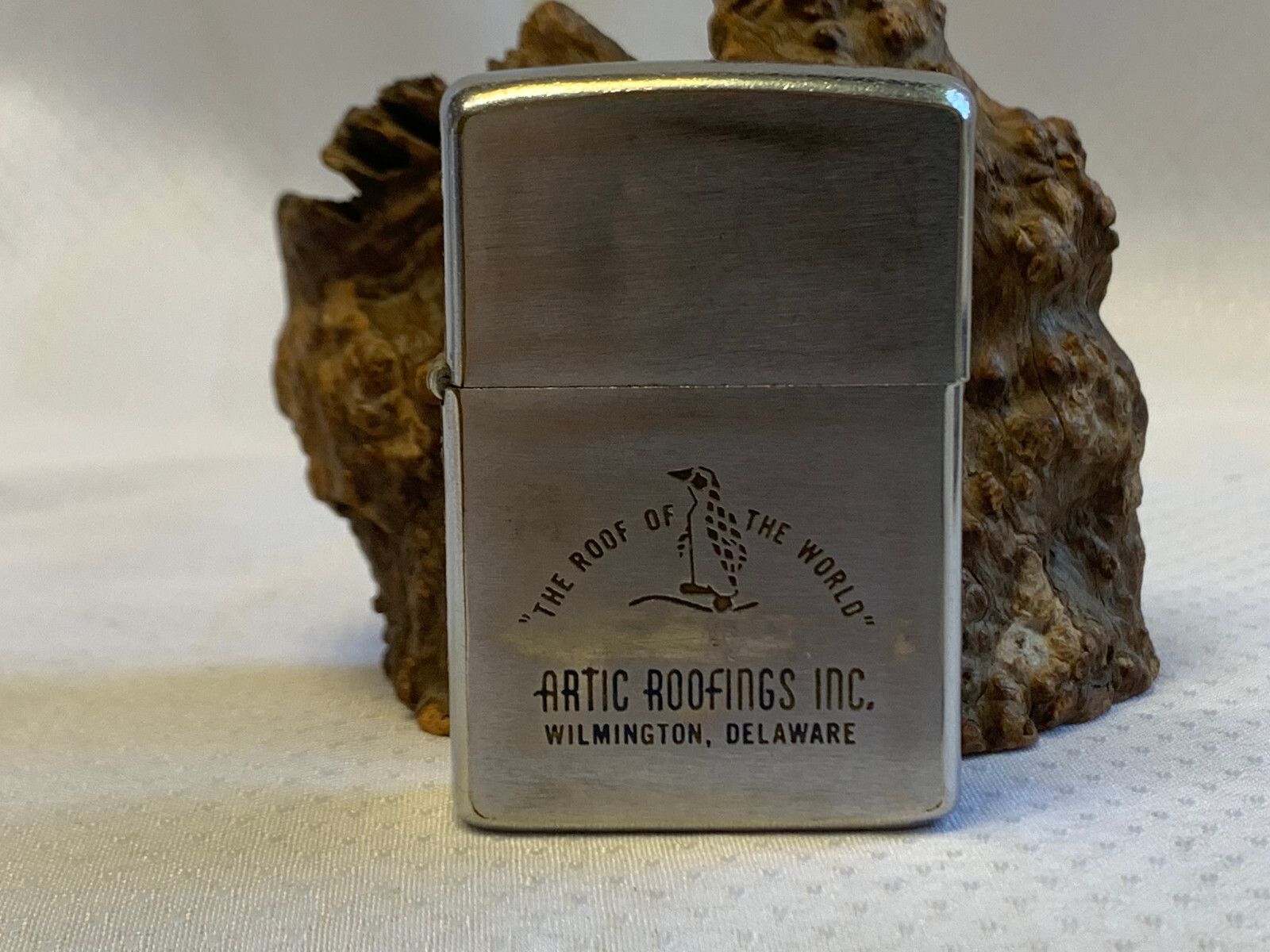 Vtg 1967 Zippo Lighter Vietnam Era Artic Roofings Inc. DE Smoking Camping Fire Vtg 1967 Zippo Lighter Vietnam Era Artic Roofings Inc. DE Smoking Camping Fire