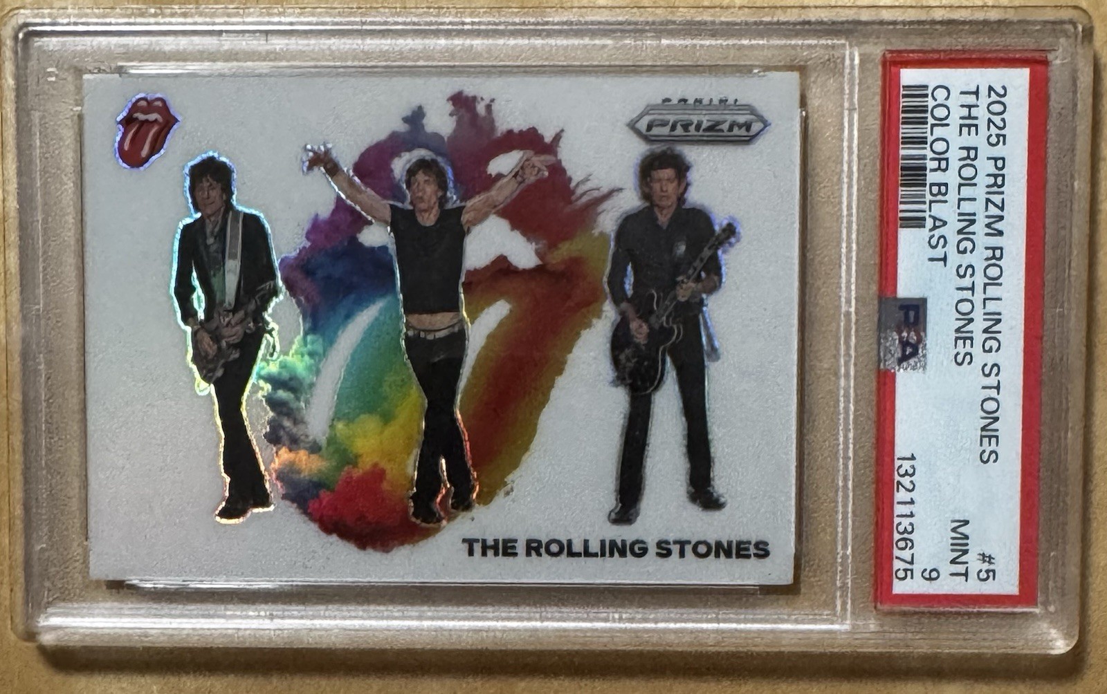 2025 Panini Prizm #5 The Rolling Stones Color Blast PSA 9 Mint 2025 Panini Prizm #5 The Rolling Stones Color Blast PSA 9 Mint