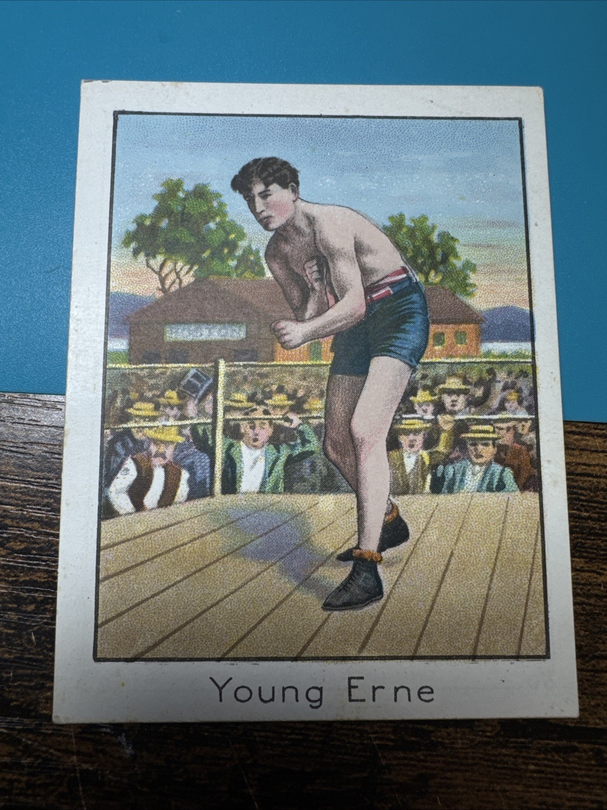 1910 ATC T220 Champion Athlete & Prize Fighter Series - Young Erne Mecca Back 1910 ATC T220 Champion Athlete & Prize Fighter Series - Young Erne Mecca Back
