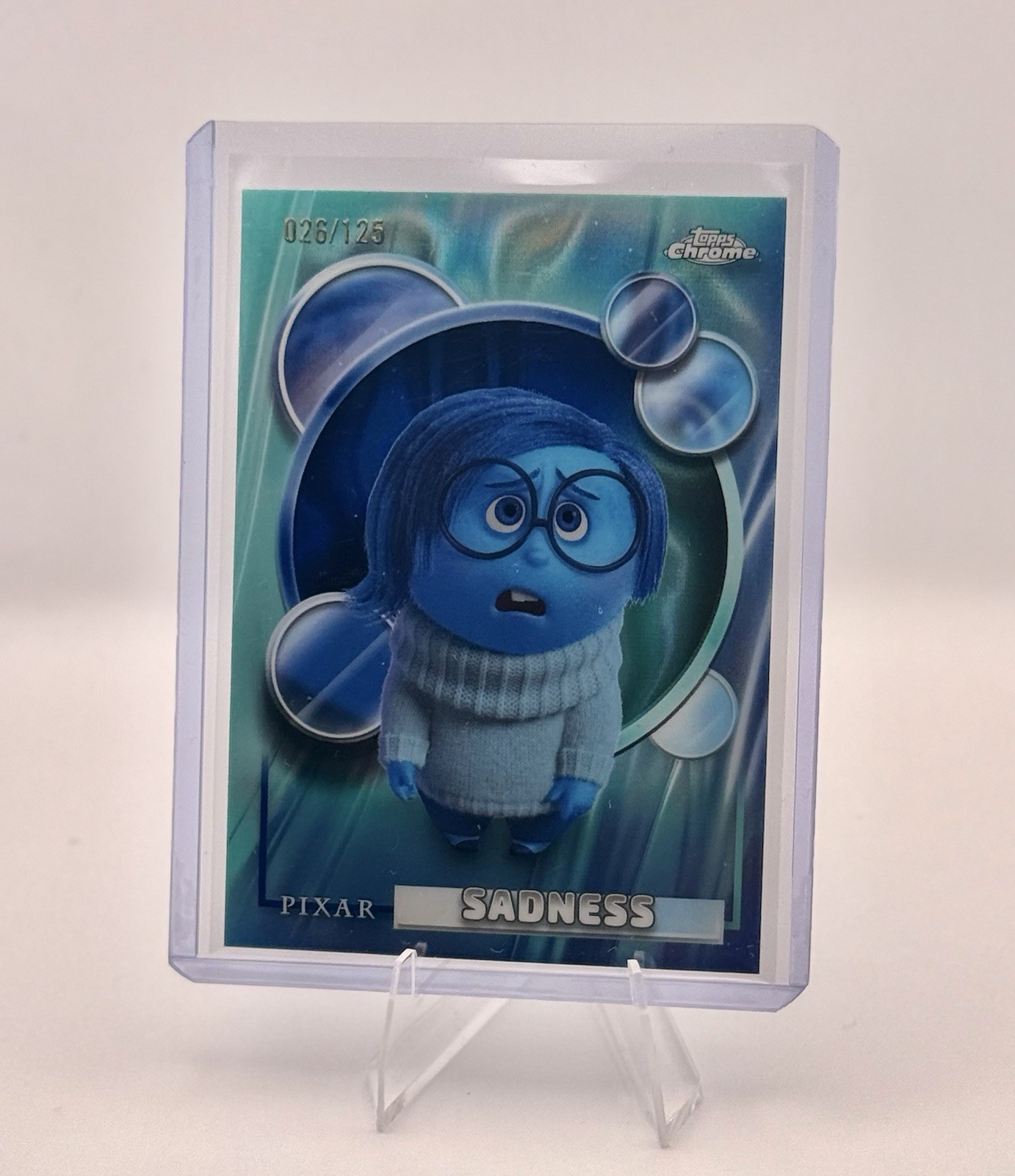 2026 Topps Chrome Disney Inside Out Sadness Blue Lava /125 2026 Topps Chrome Disney Inside Out Sadness Blue Lava /125